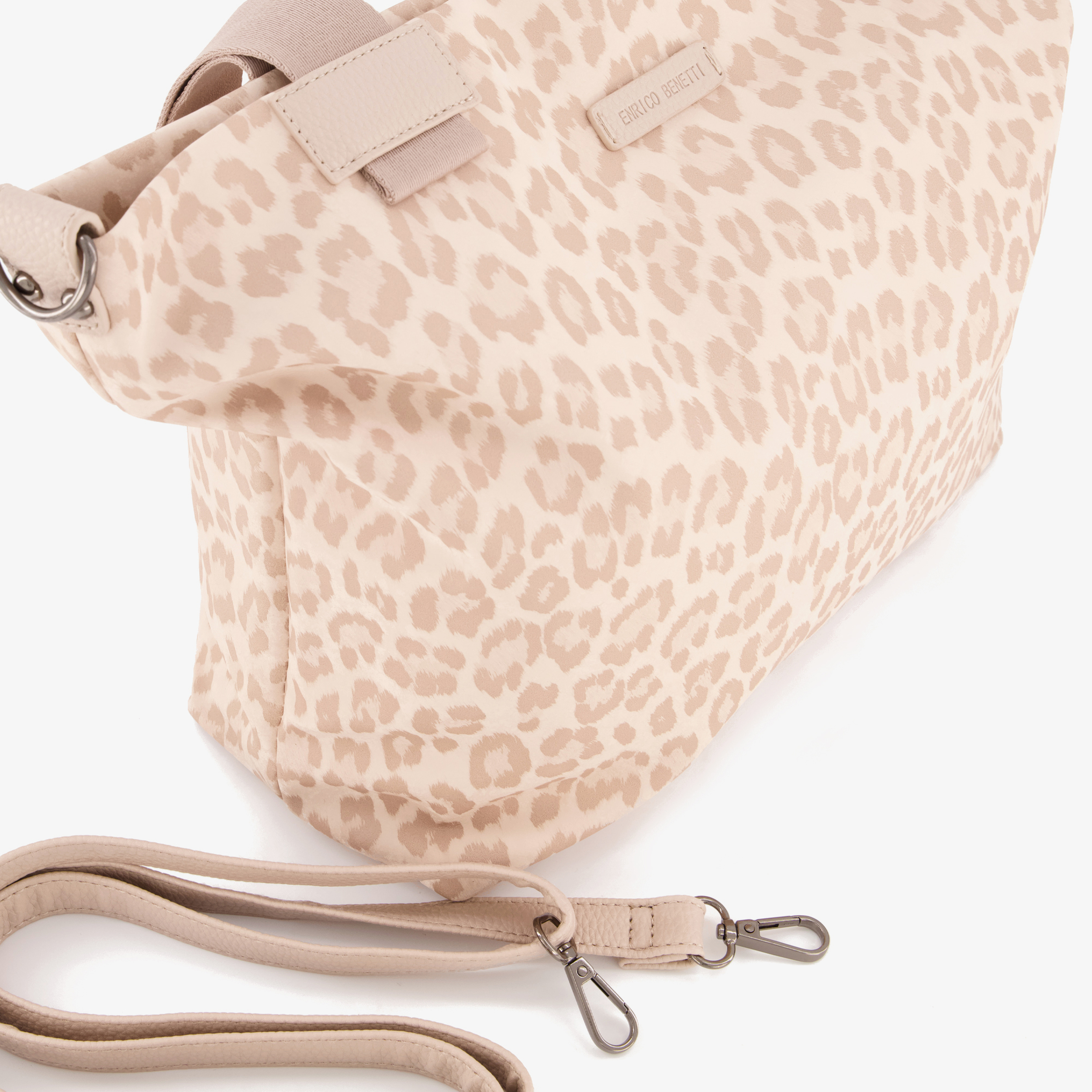 Enrico Benetti dames shopper met panterprint beige tassen – foto 2