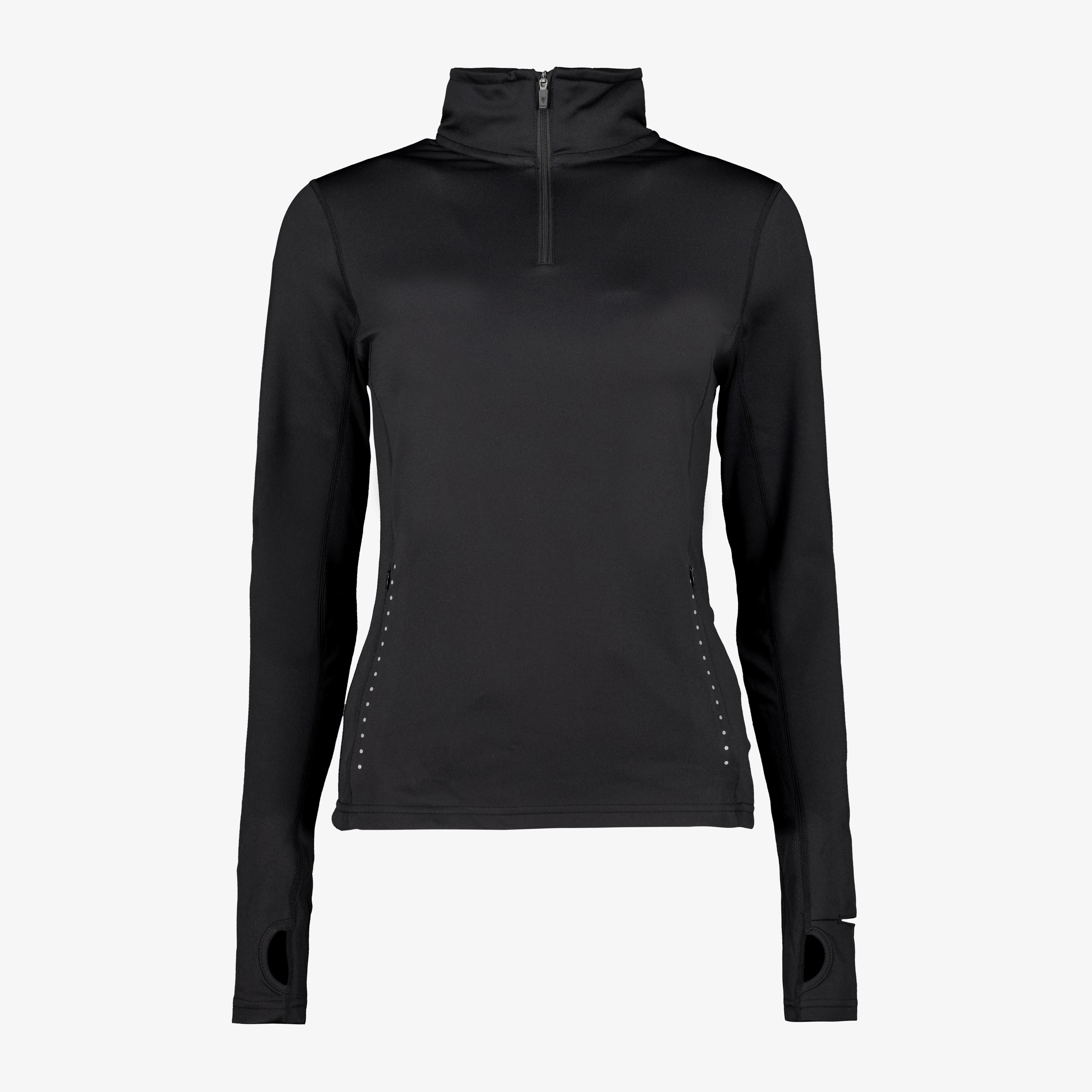Osaga Dry dames hardloop pully zwart longsleevestrainingsjassen