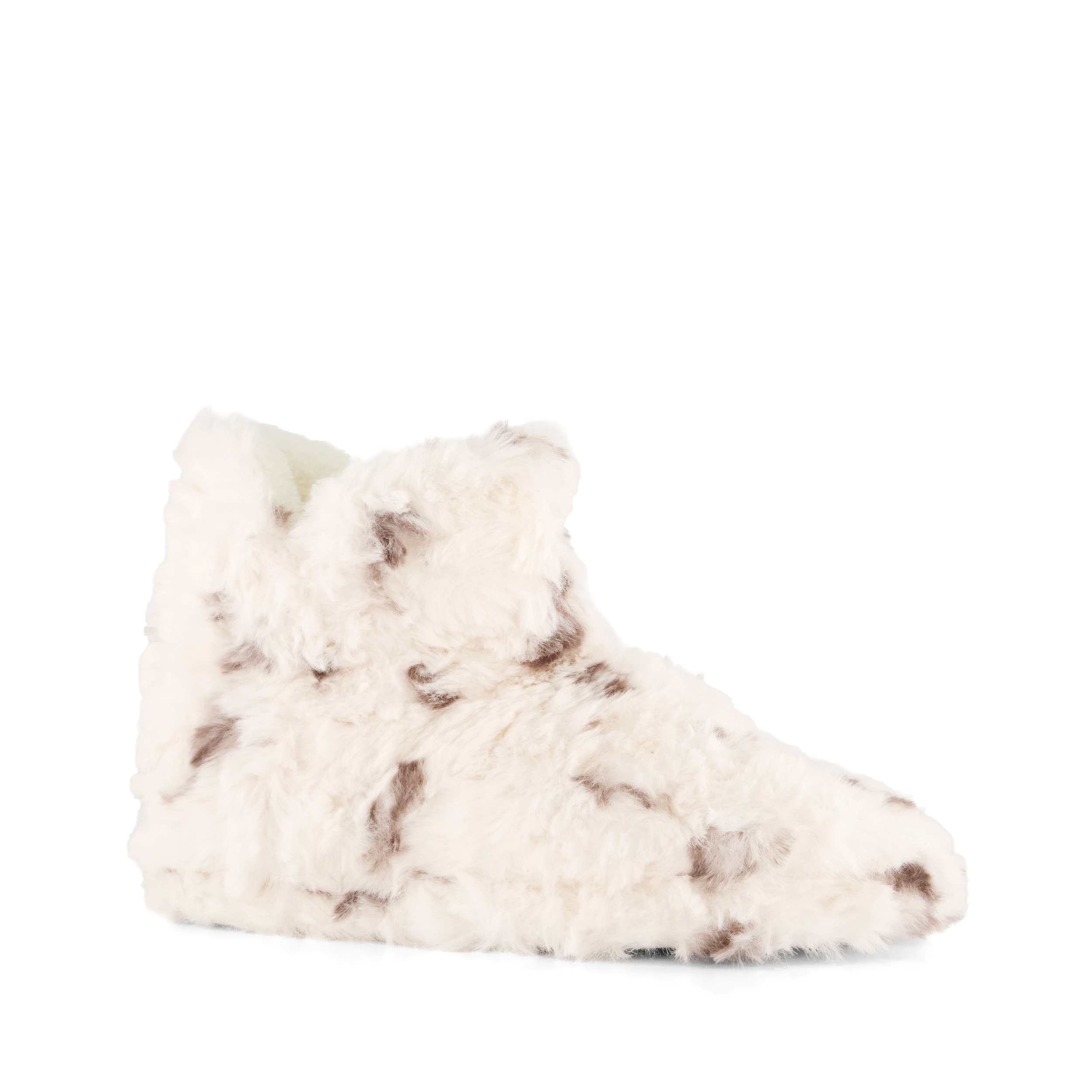 Thu!s hoge dames pluche pantoffels beige