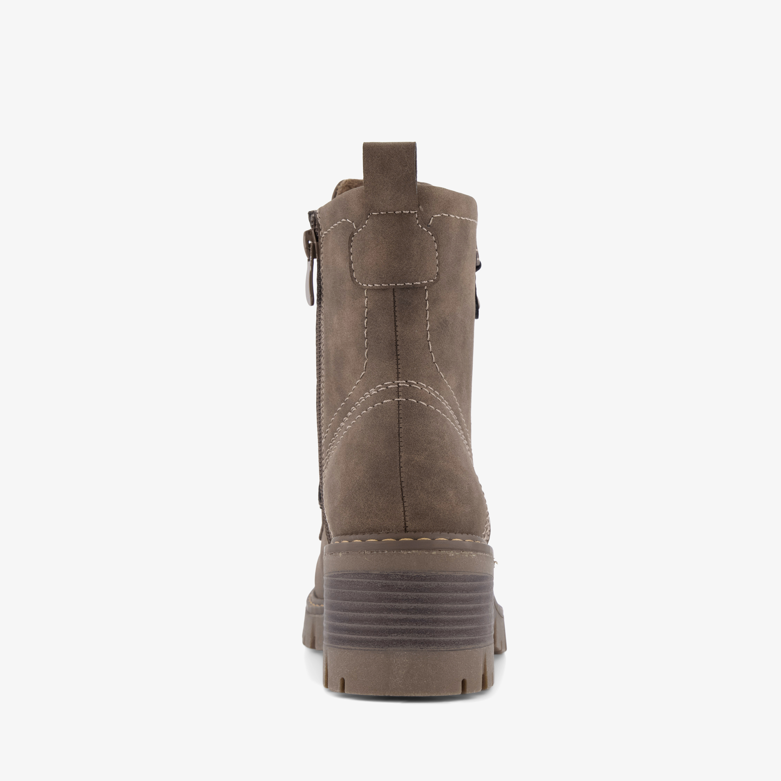 Blue Box dames veterboots met hak bruin enkellaarzen – foto 2