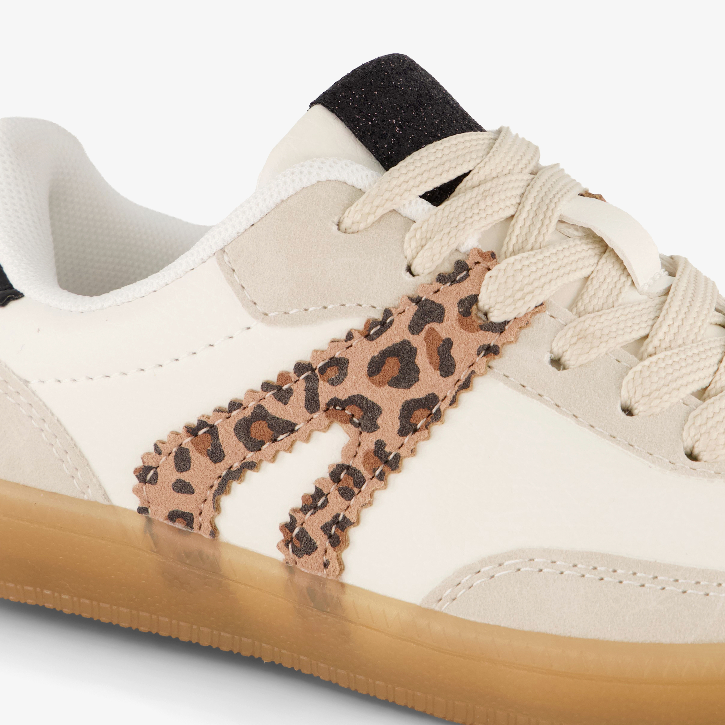 Blue Box meisjes sneakers wit met panterprint – foto 5