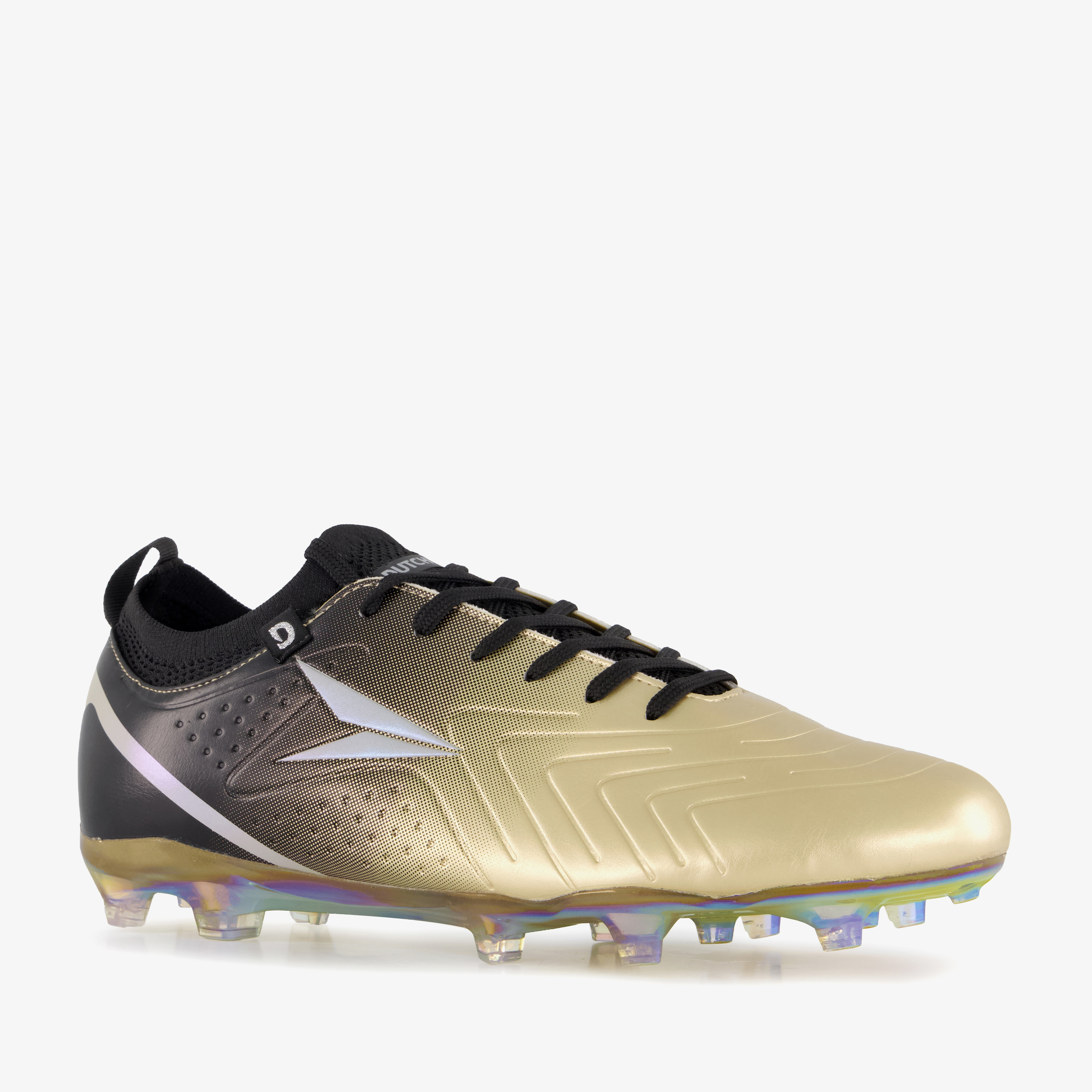 Dutchy FG heren voetbalschoenen goud zwart veldschoenen