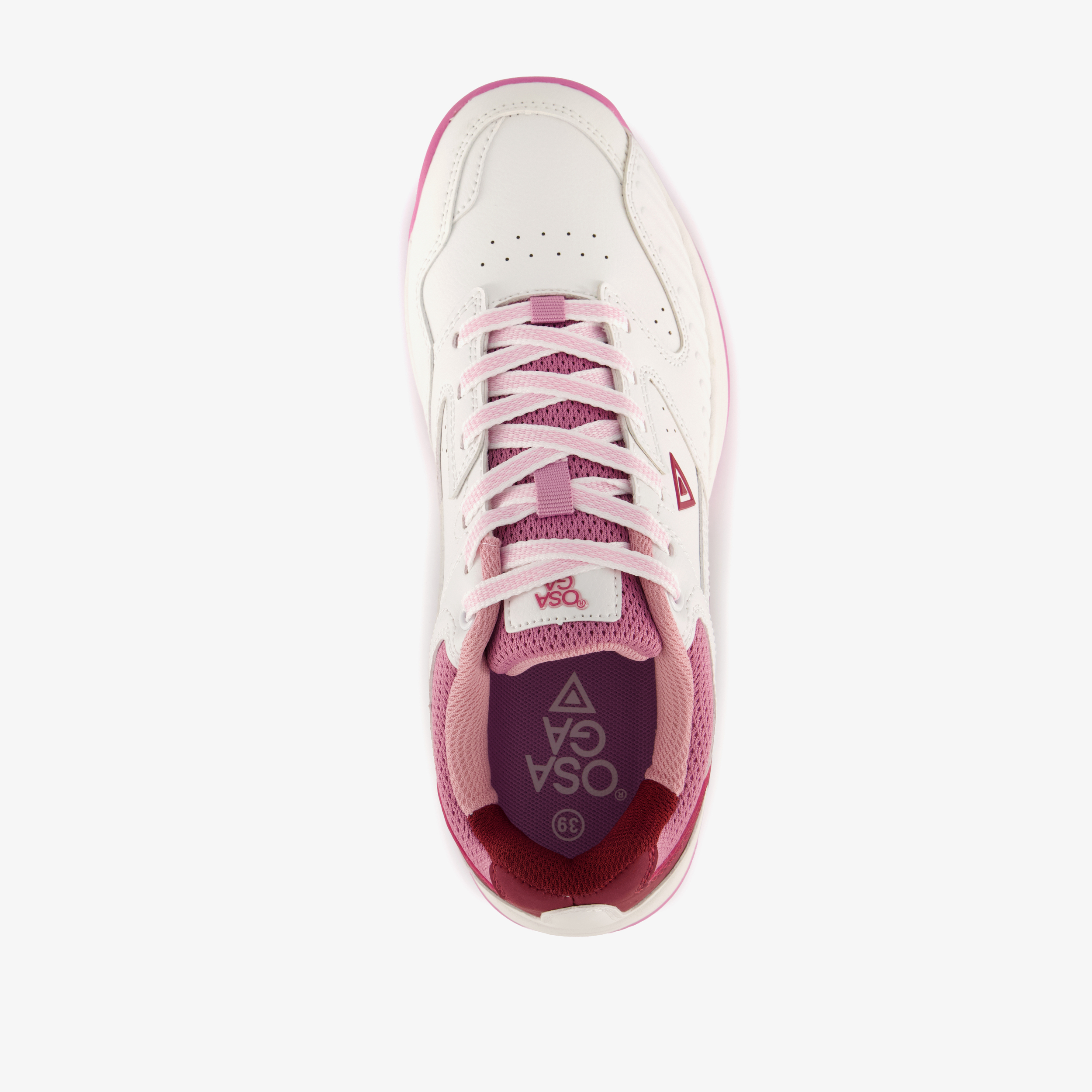 Osaga dames padelschoenen wit roze – foto 4