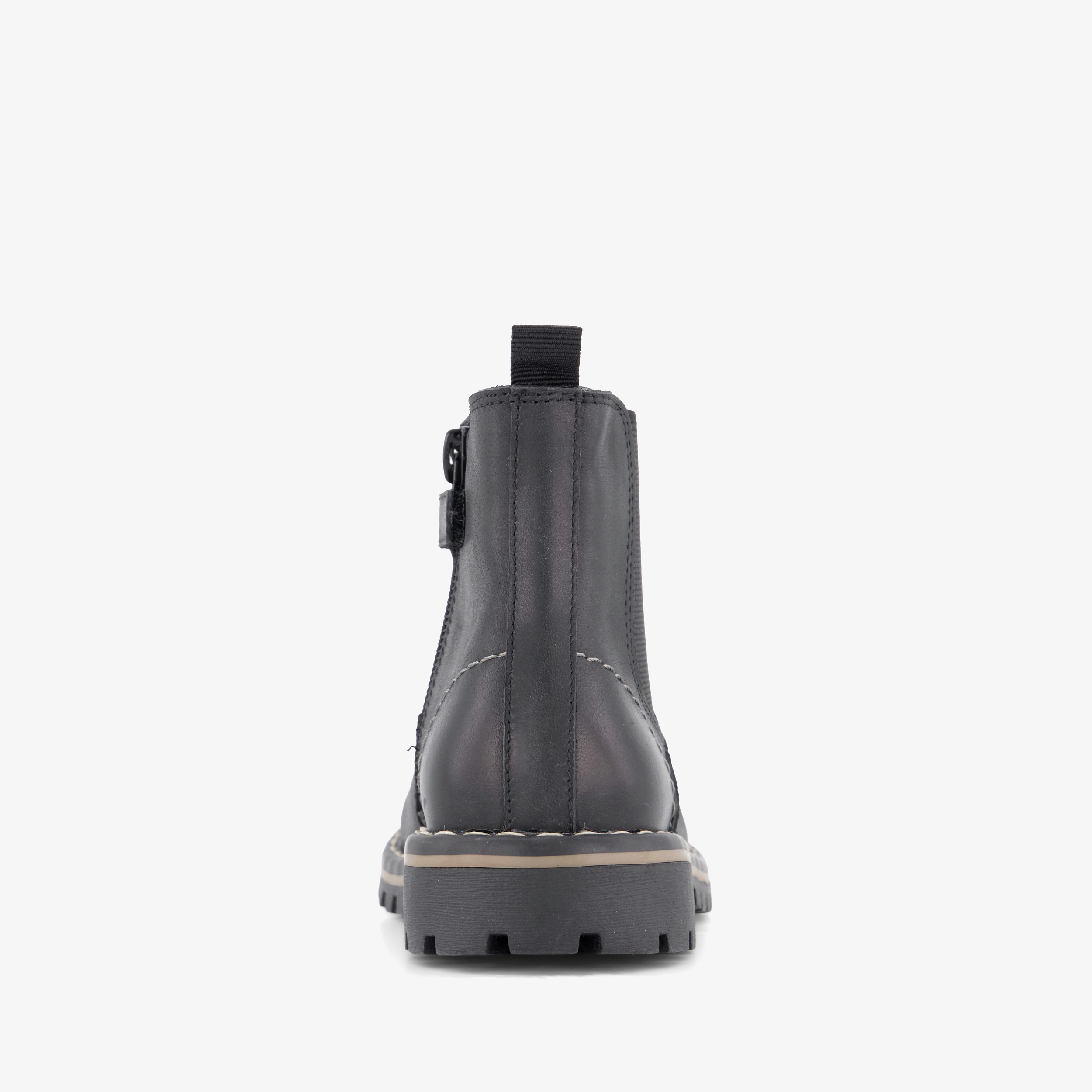 Stap leren jongens Chelsea boots zwart – foto 2