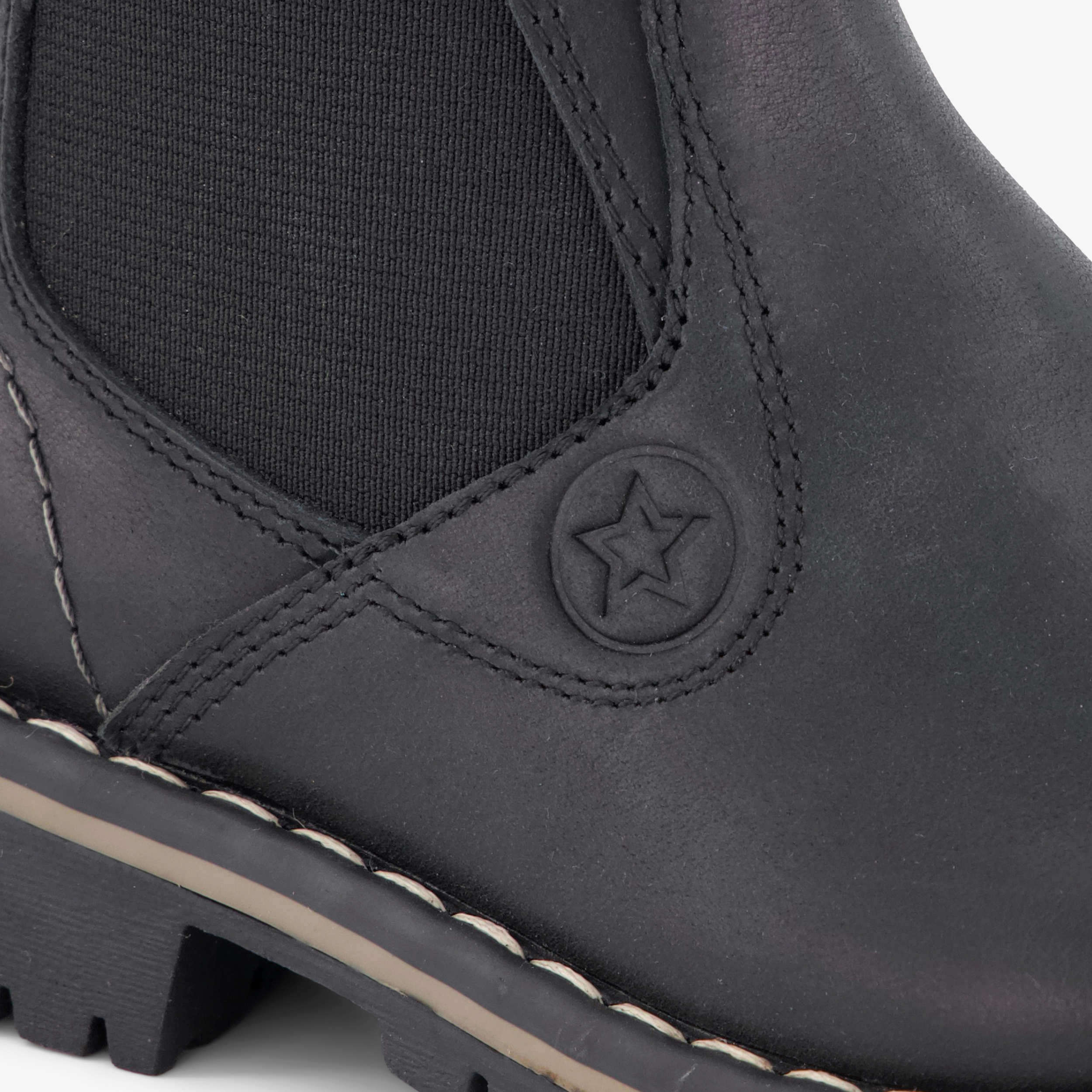Stap leren jongens Chelsea boots zwart – foto 5