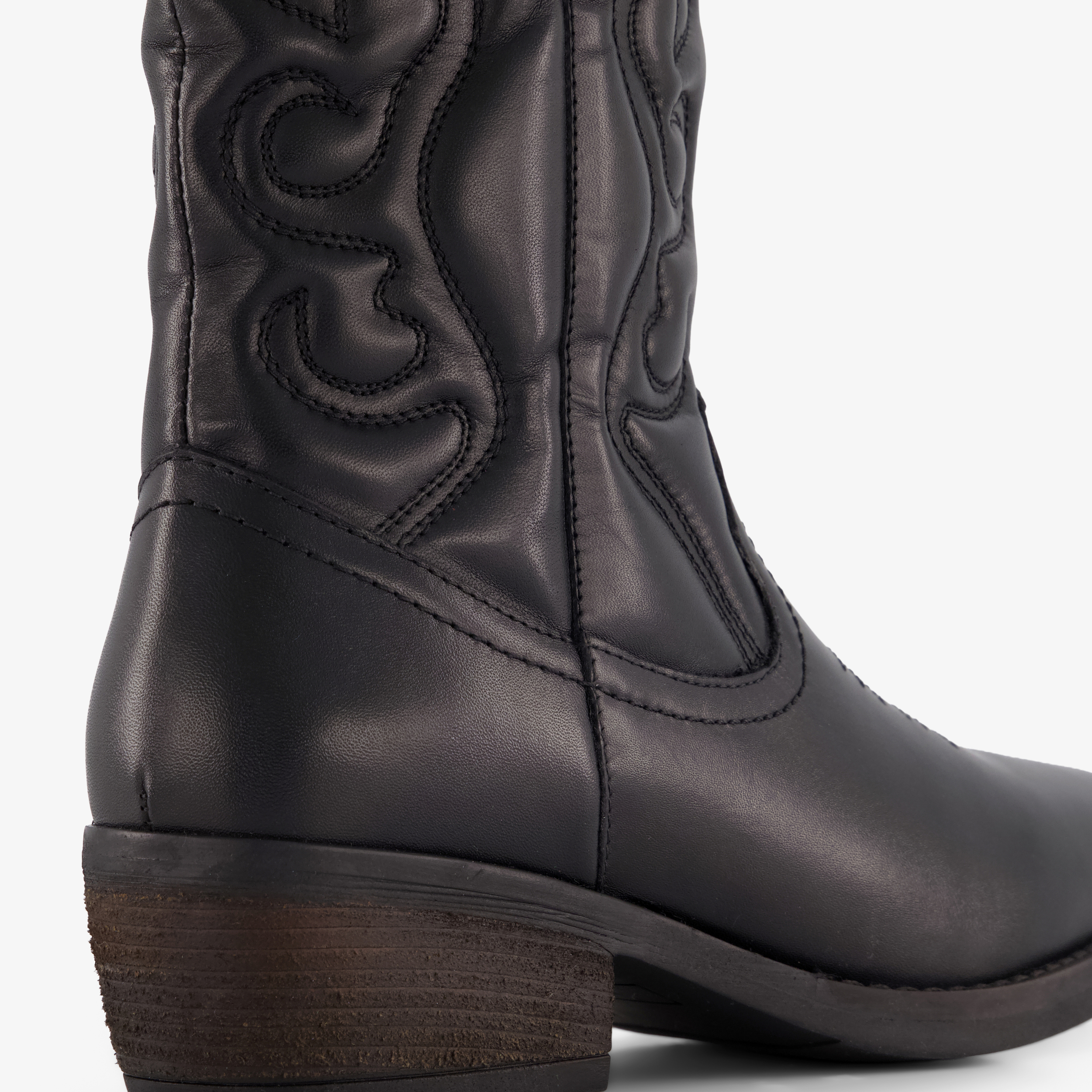 Harper leren dames cowboylaarzen zwart enkellaarzen – foto 5