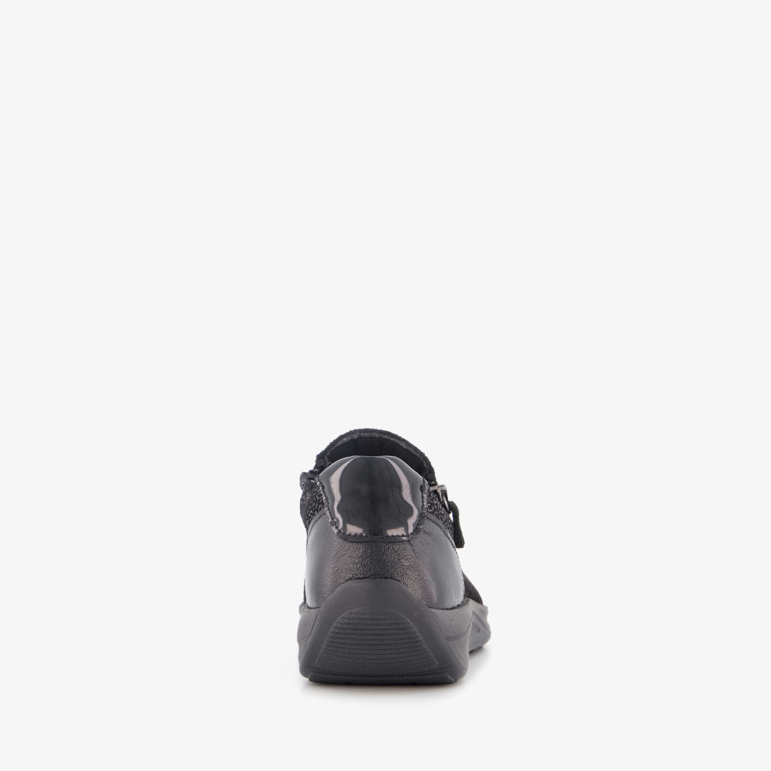 Natuform leren dames sneakers zwart – foto 2