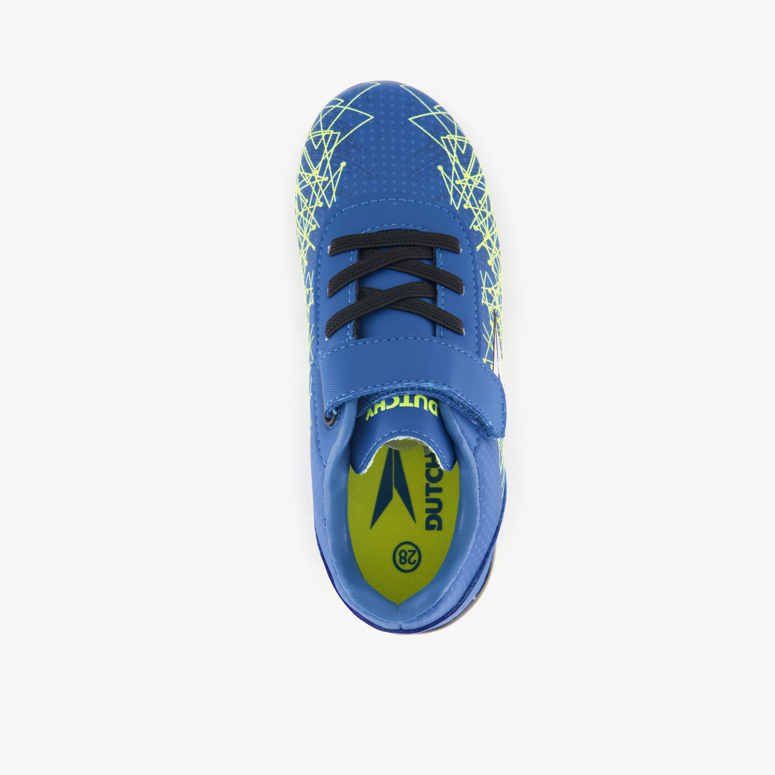 Dutchy Elevate FG kinder voetbalschoenen blauw geel meisjes veldschoenen – foto 4