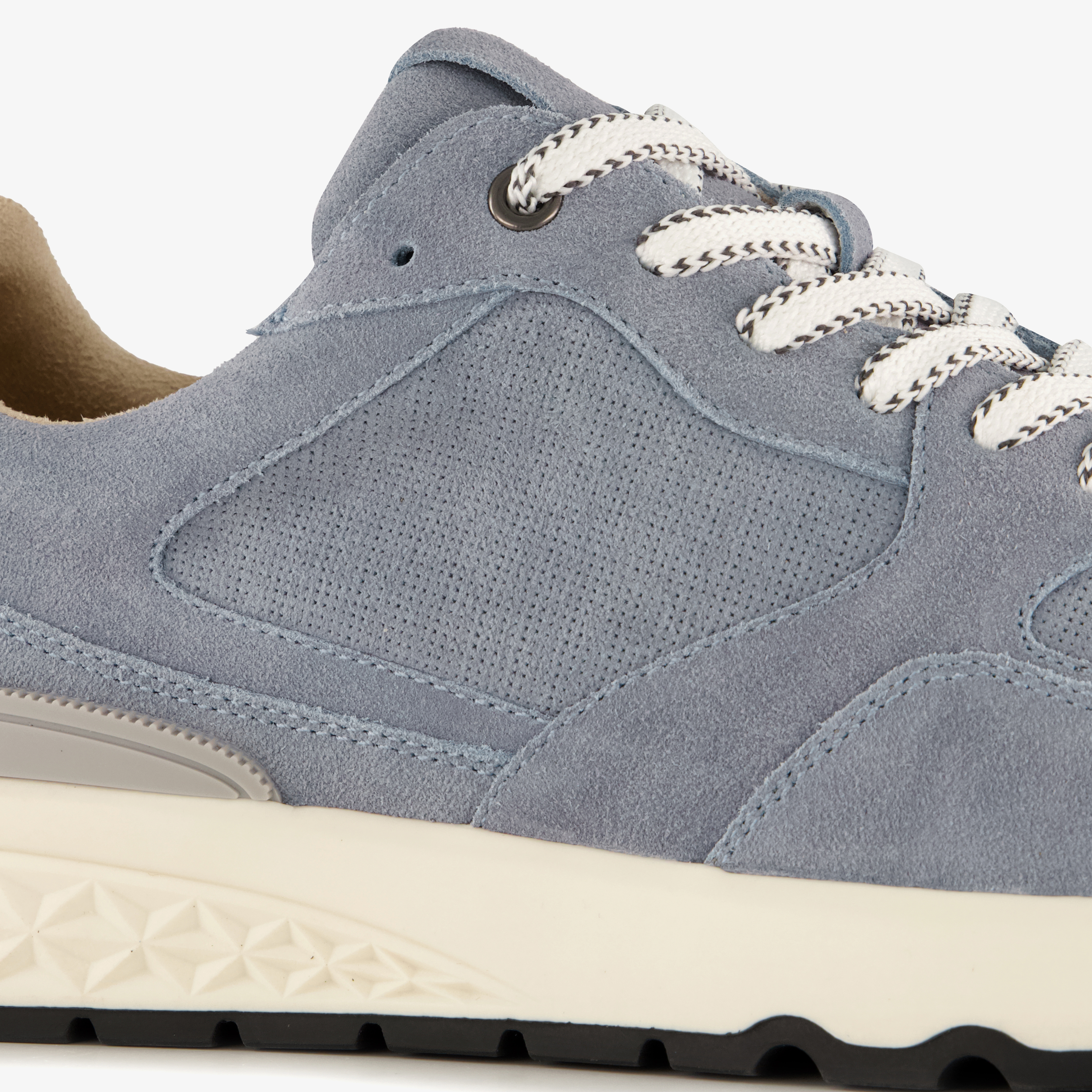 Van Beers suède heren sneakers blauw – foto 5