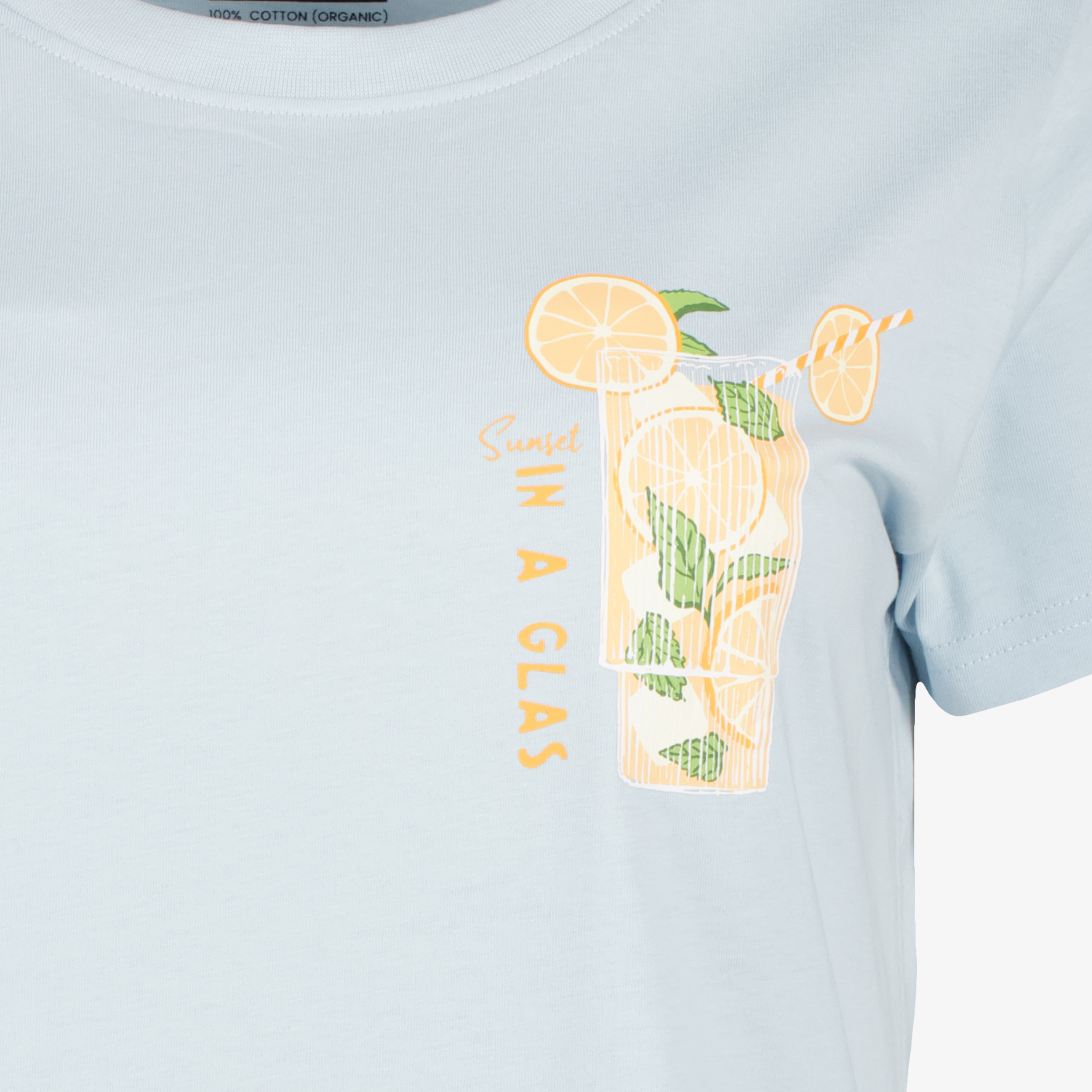 TwoDay dames T-shirt met backprint lichtblauw t-shirts & tops – foto 2