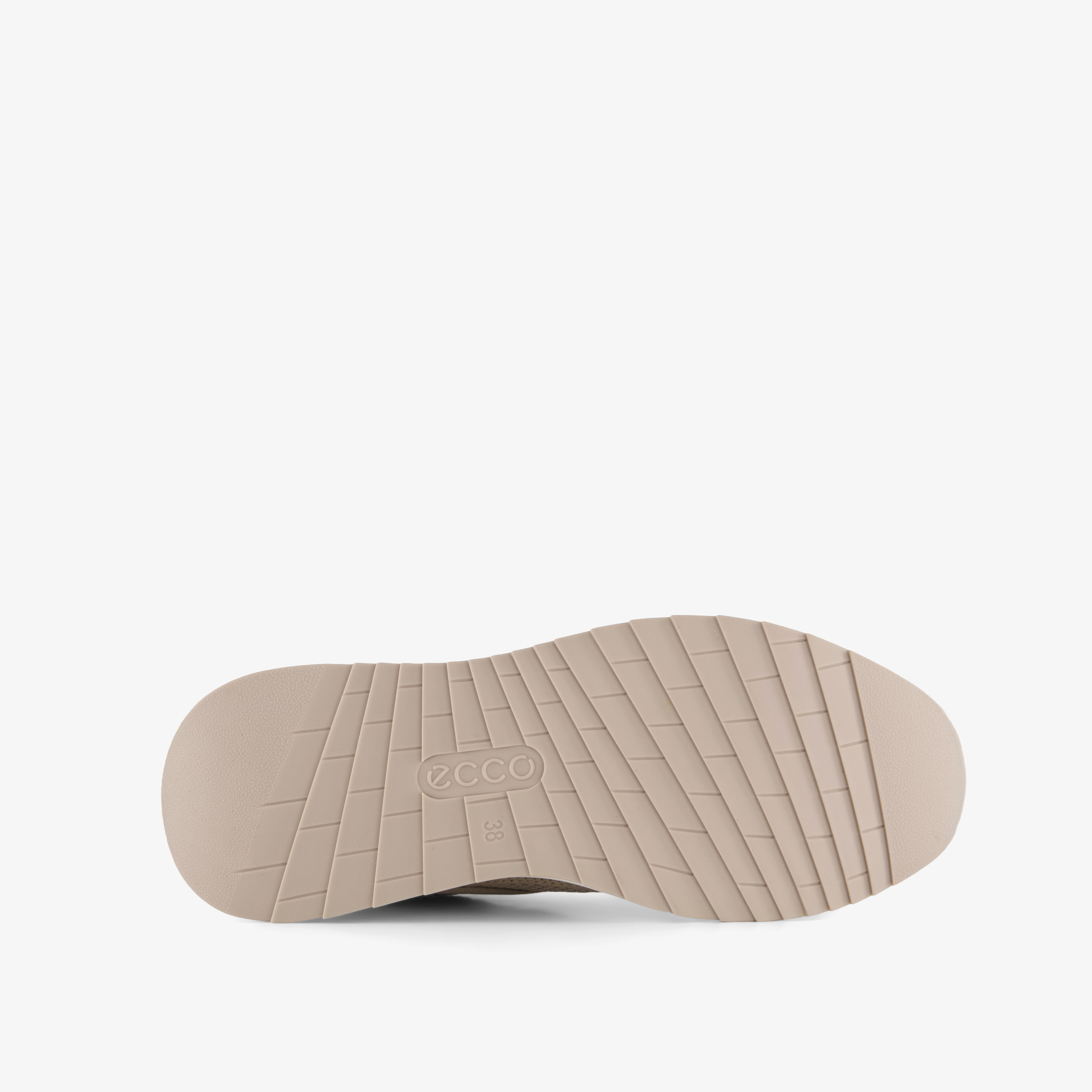 ECCO OTM Gravel leren dames sneakers beige – foto 3