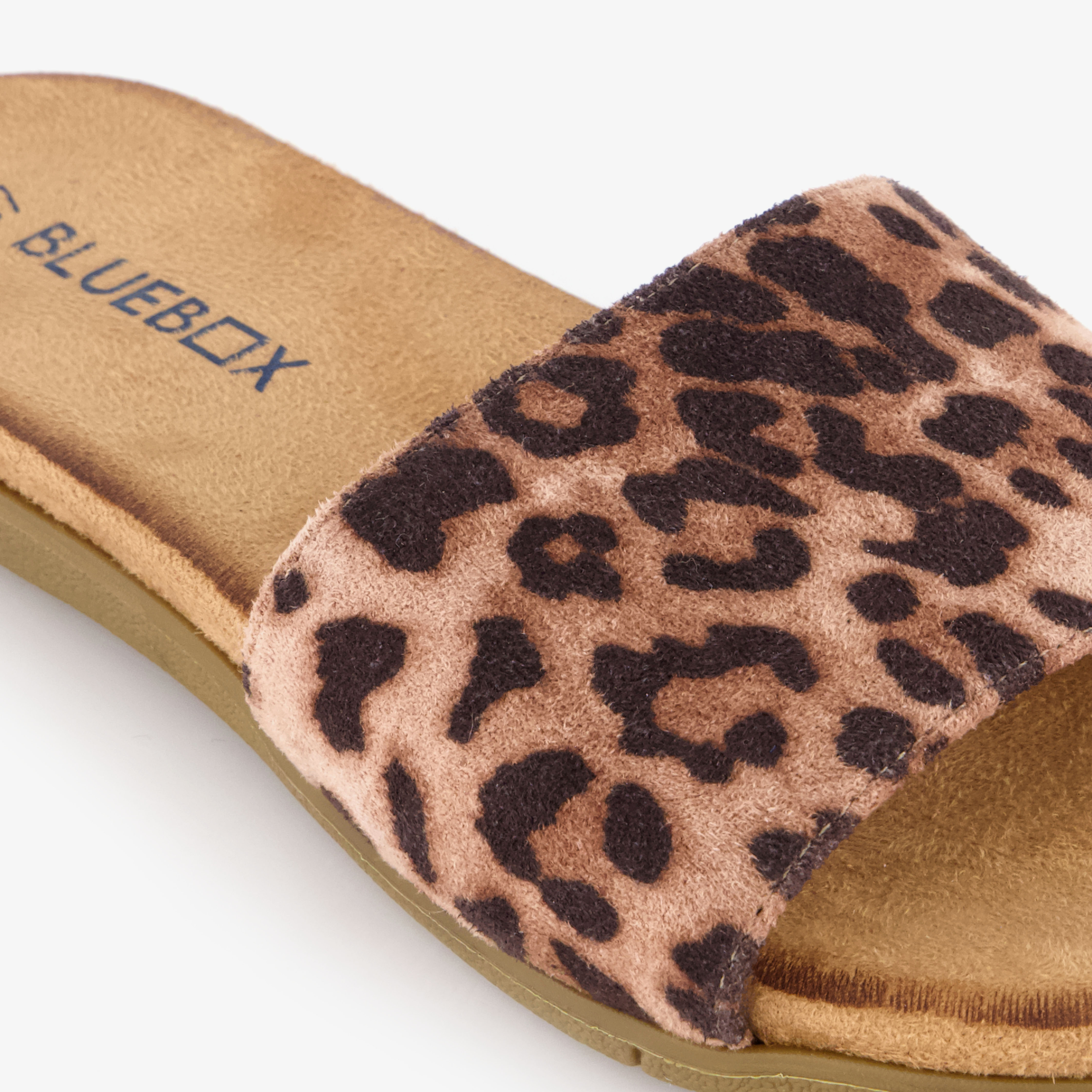 Blue Box dames slippers panterprint bruin – foto 5