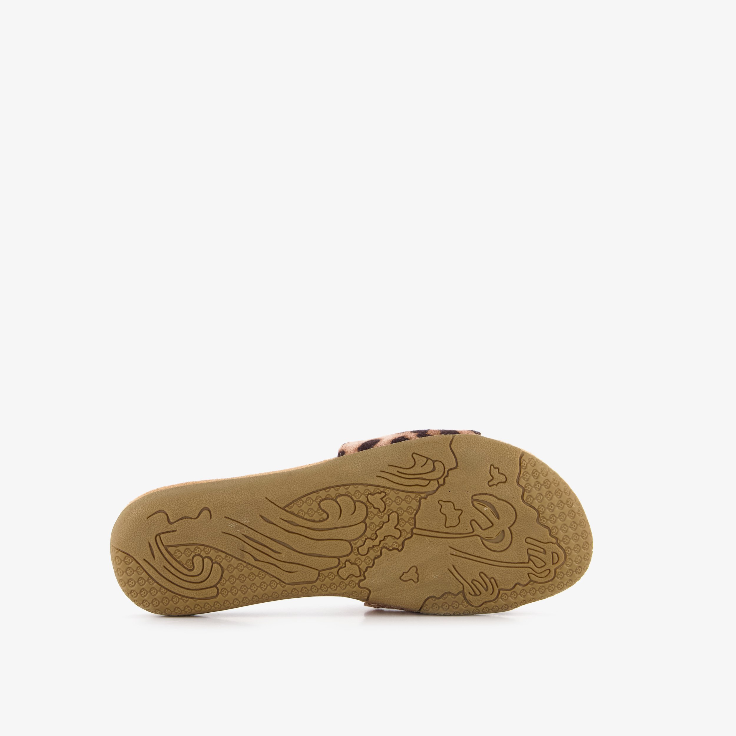 Blue Box dames slippers panterprint bruin – foto 3