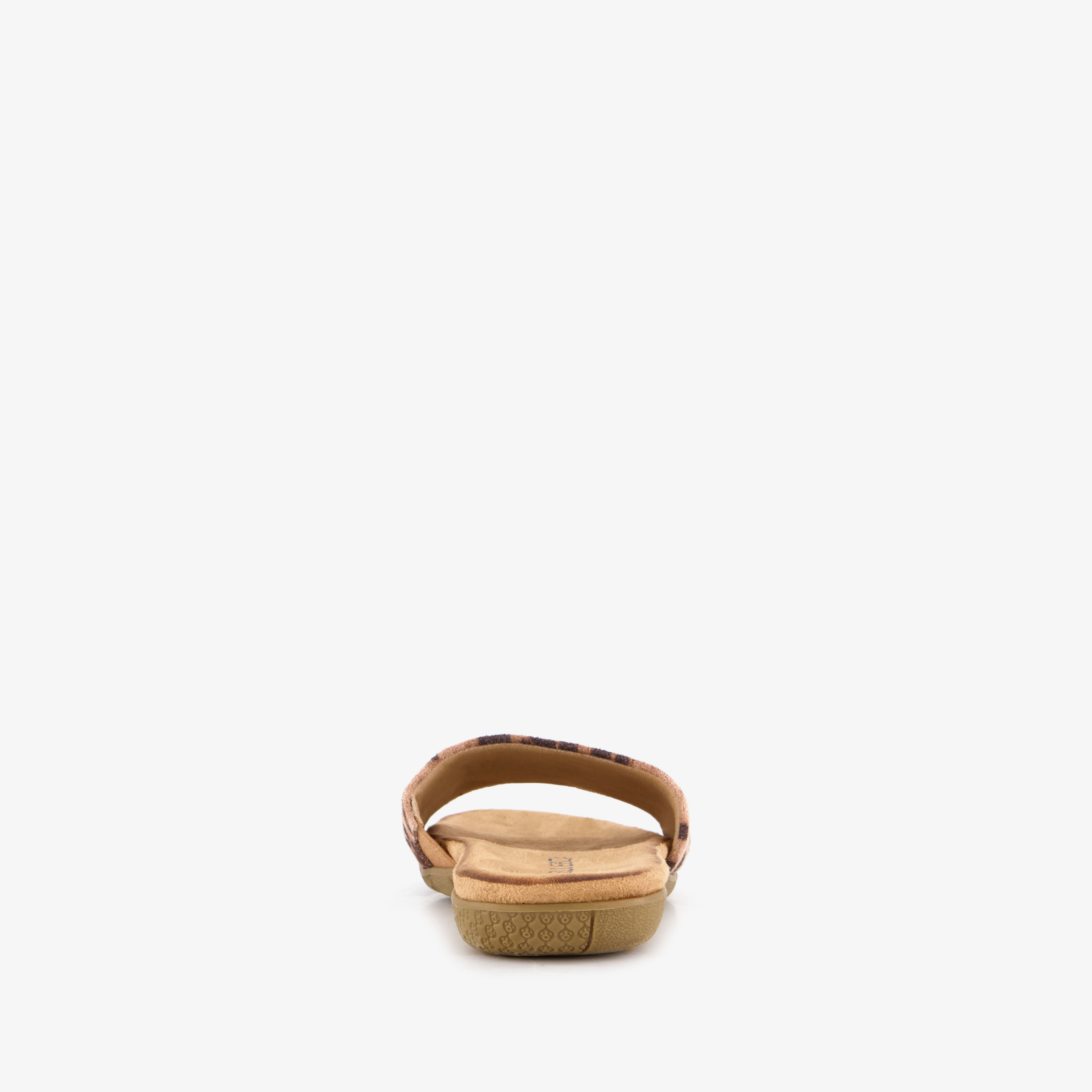 Blue Box dames slippers panterprint bruin – foto 2