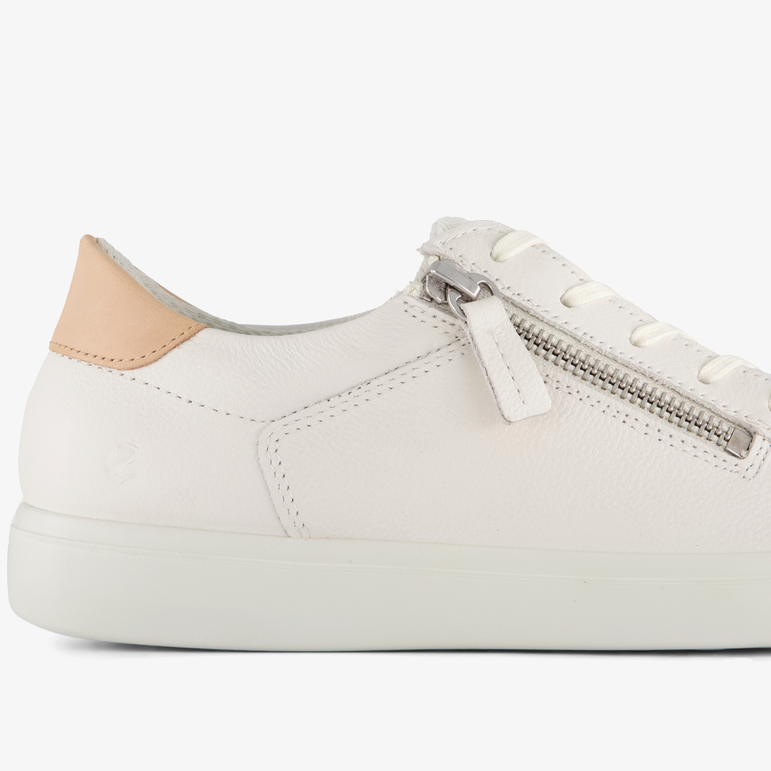 ECCO Classic leren dames sneakers wit – foto 5