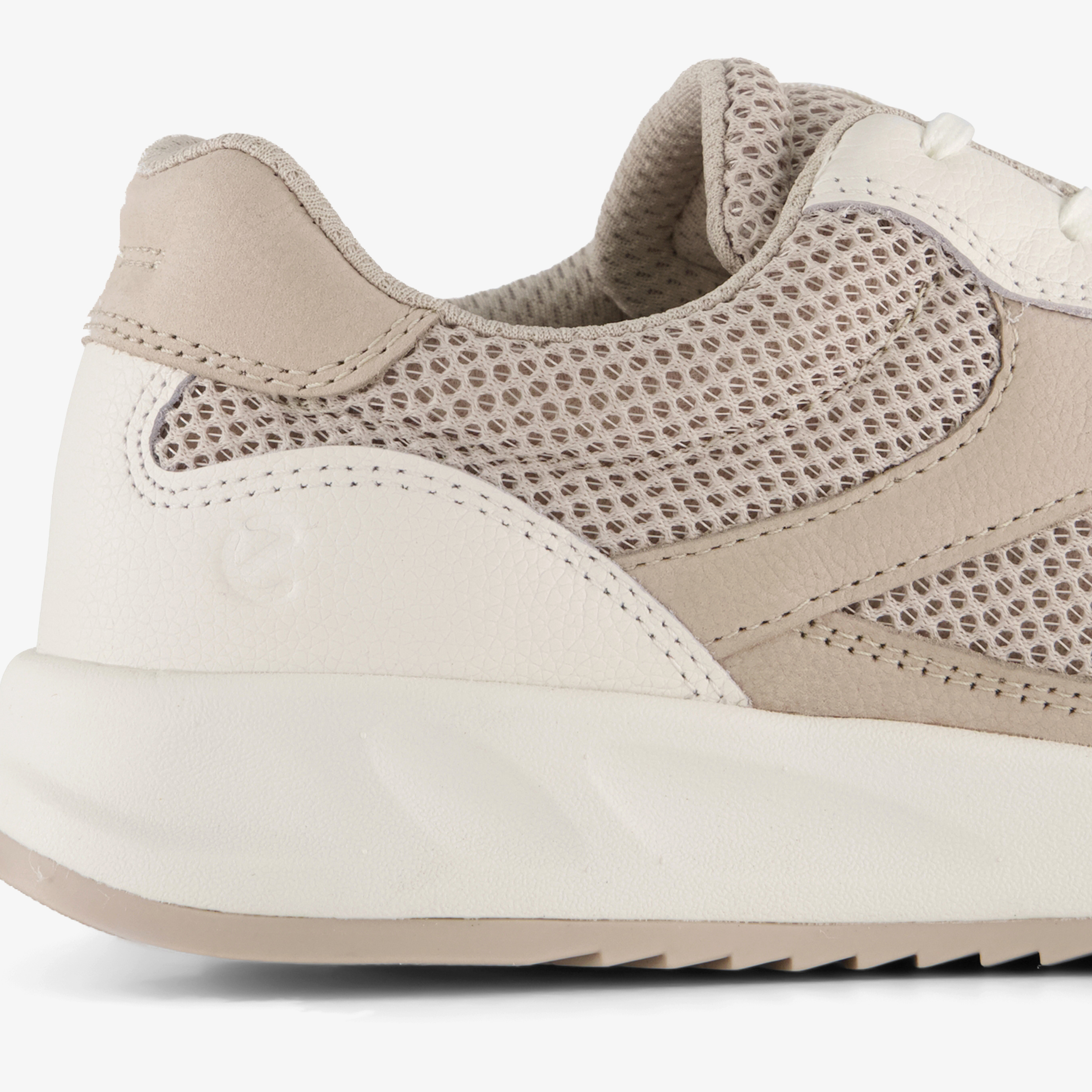ECCO OTM Gravel leren dames sneakers beige – foto 5