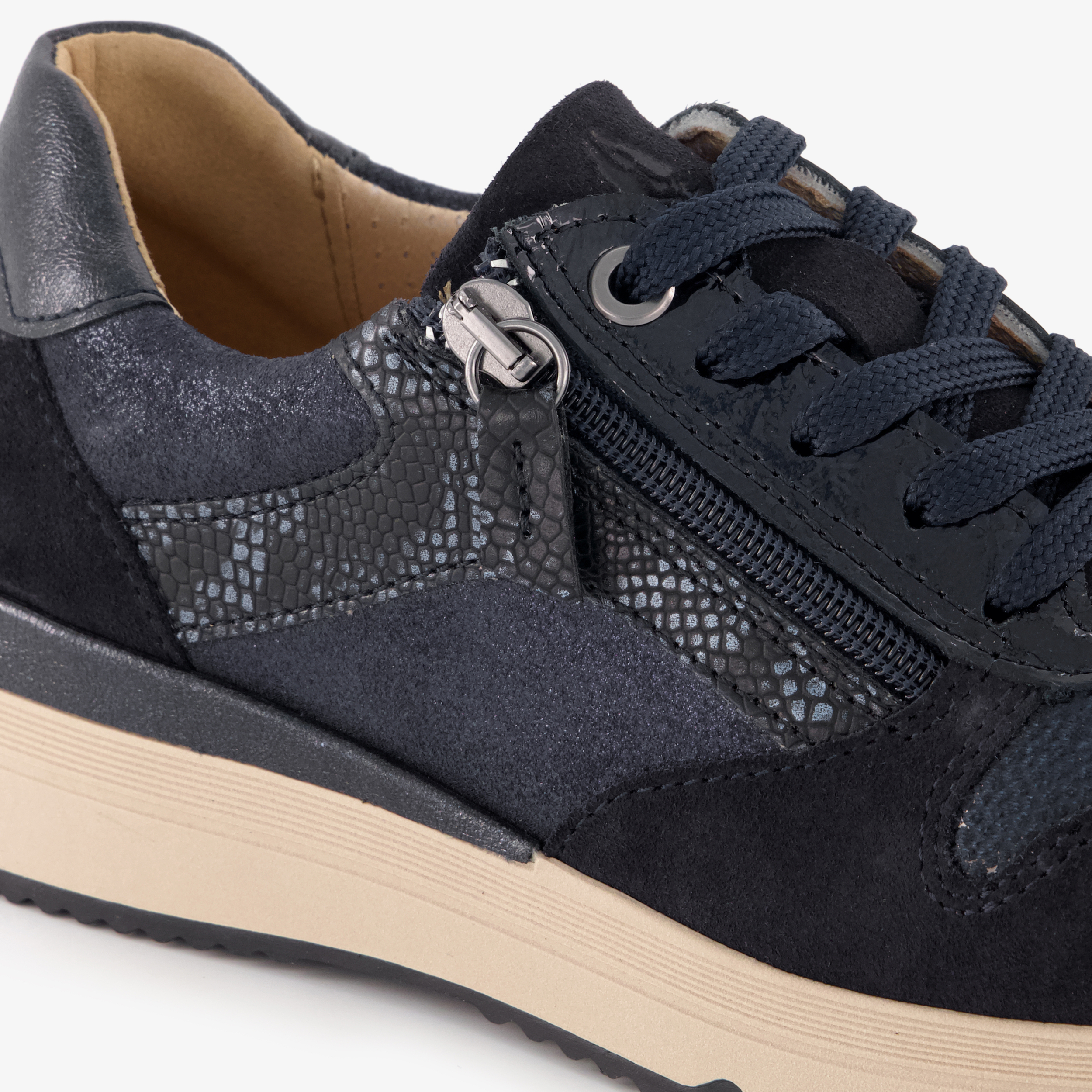 Hush Puppies suède dames sneakers blauw – foto 5
