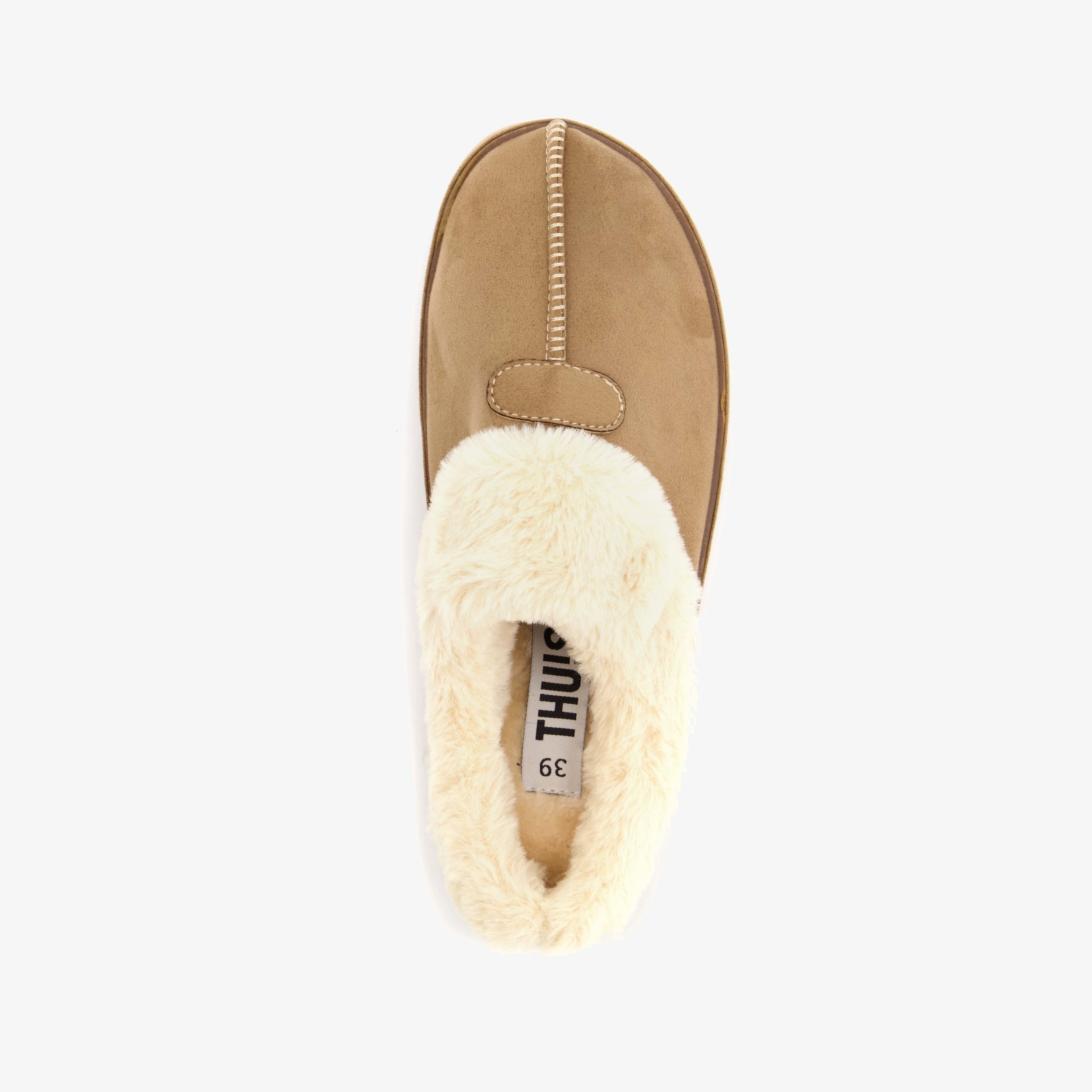 Thu!s instap pantoffels beige dames – foto 4
