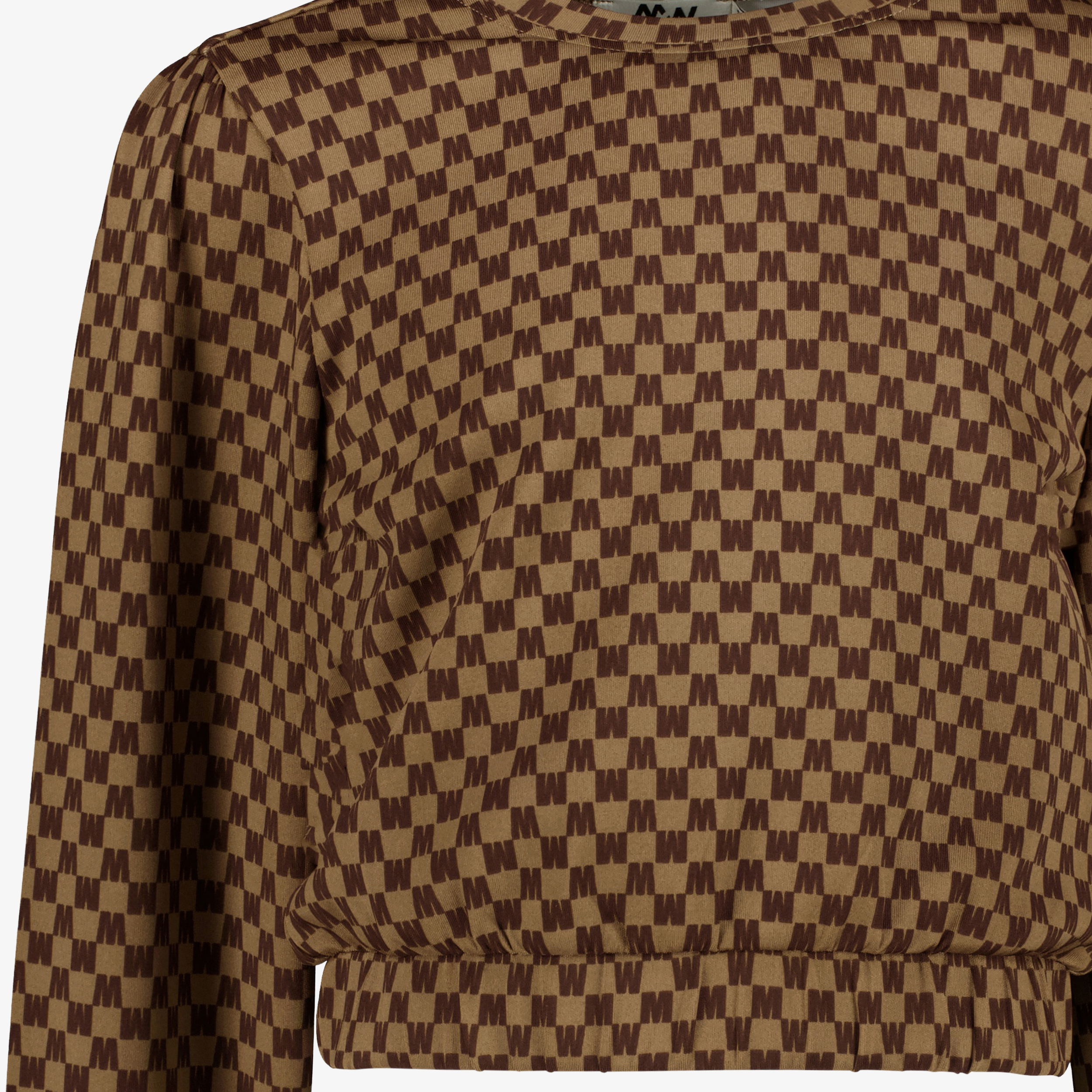 MyWay cropped meisjes sweater met print bruin truien & vesten – foto 2