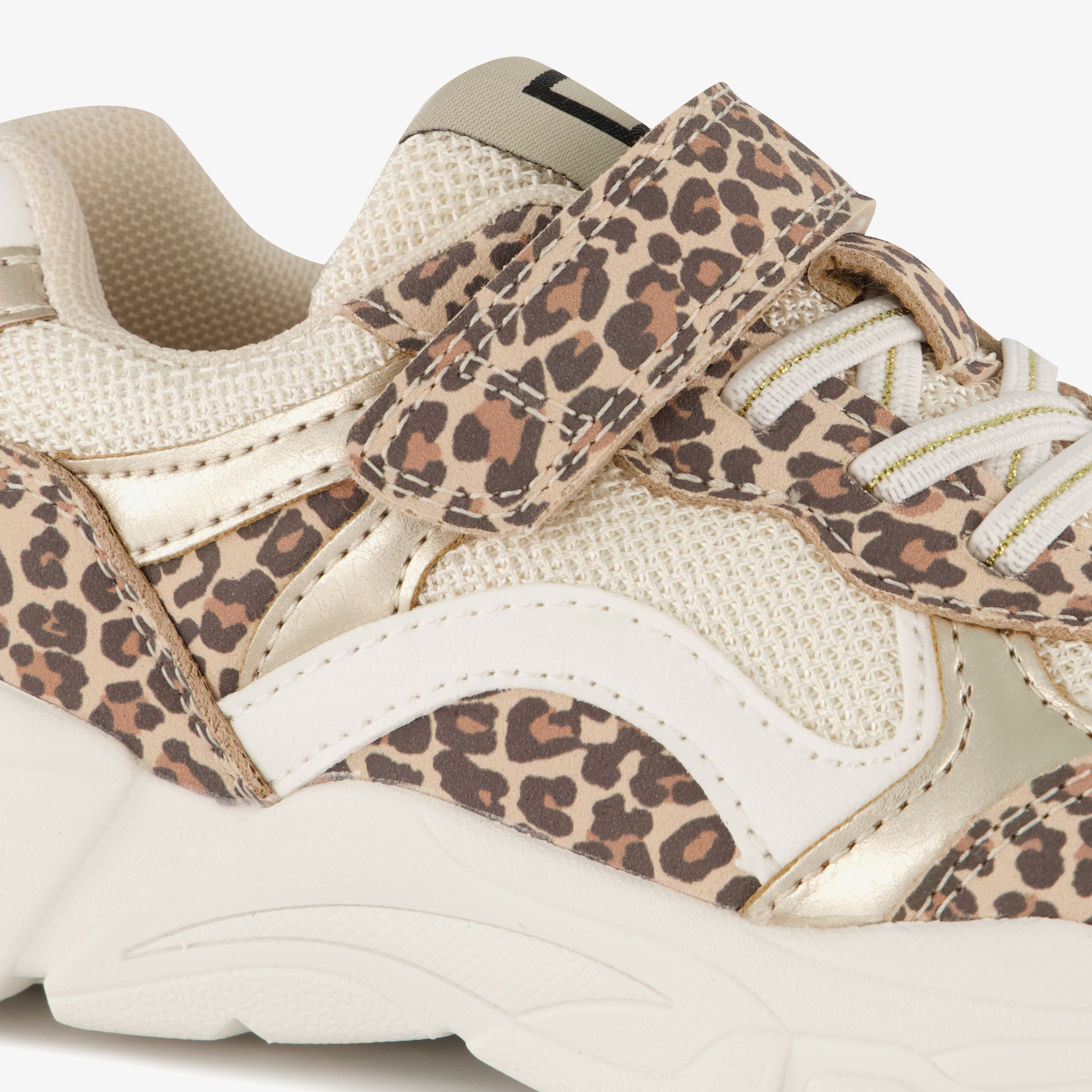 Blue Box meisjes sneakers met panterprint wit – foto 5