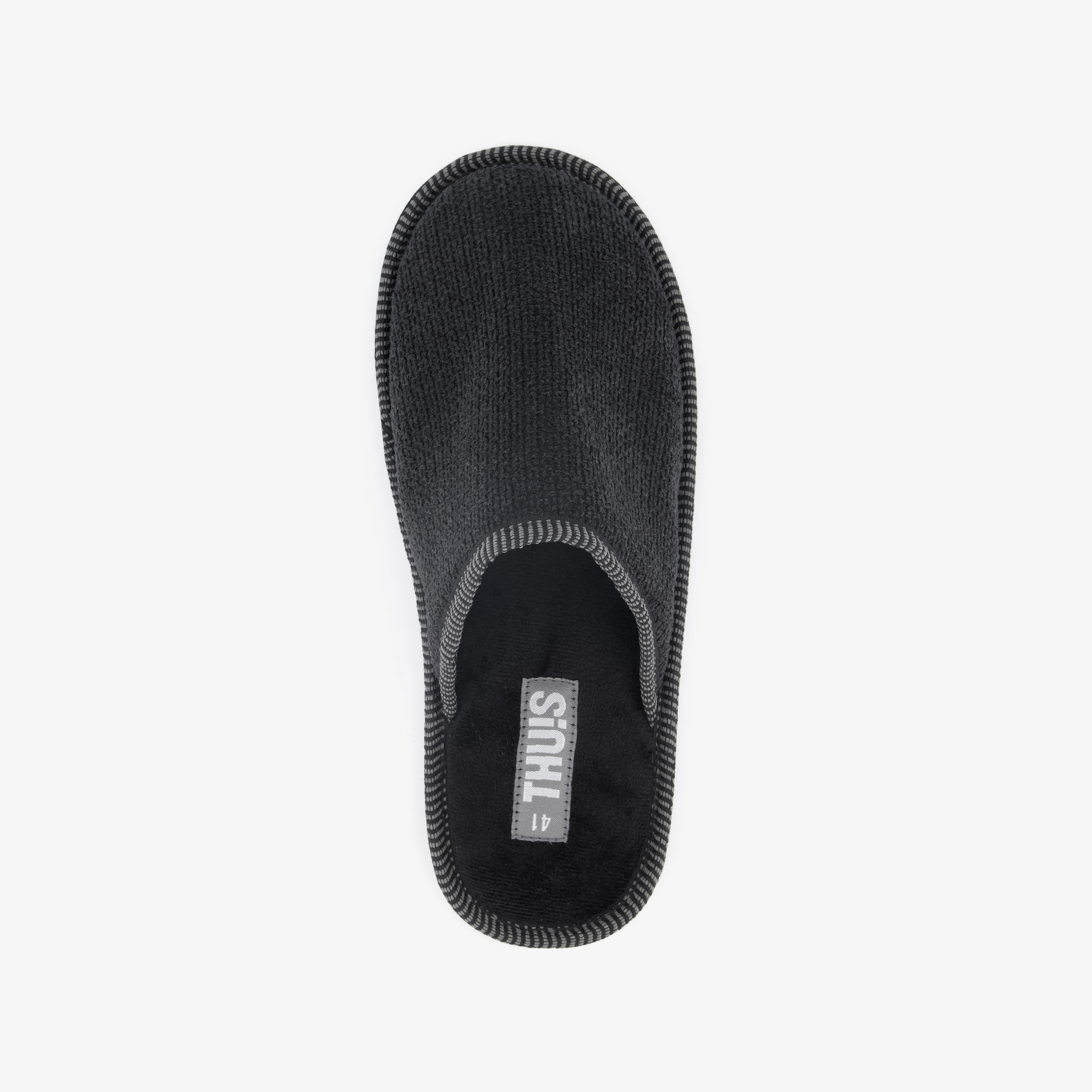 Thu!s heren instap pantoffels zwart – foto 4
