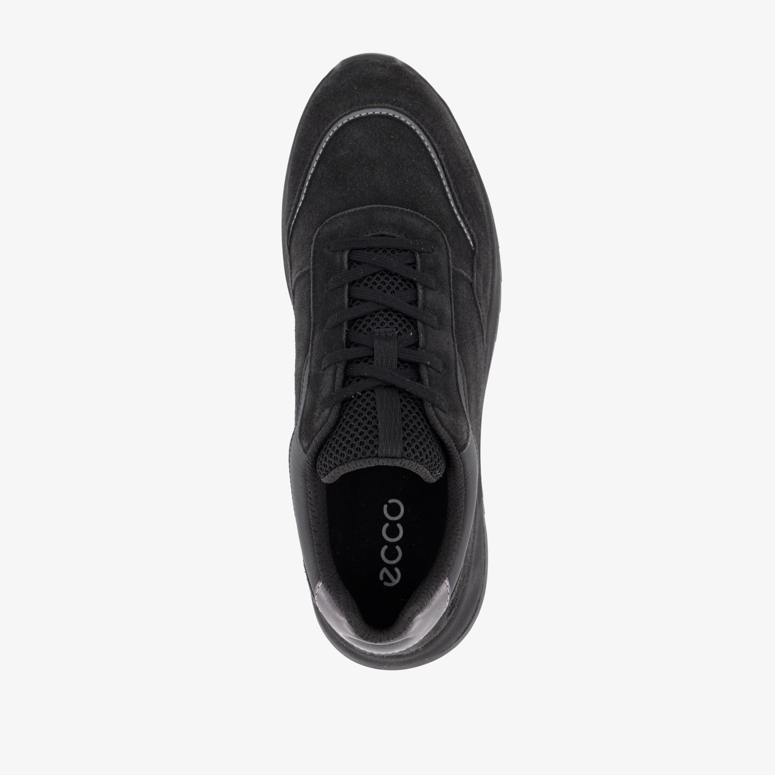 ECCO OTM W Low-Cut suède dames sneakers zwart – foto 4