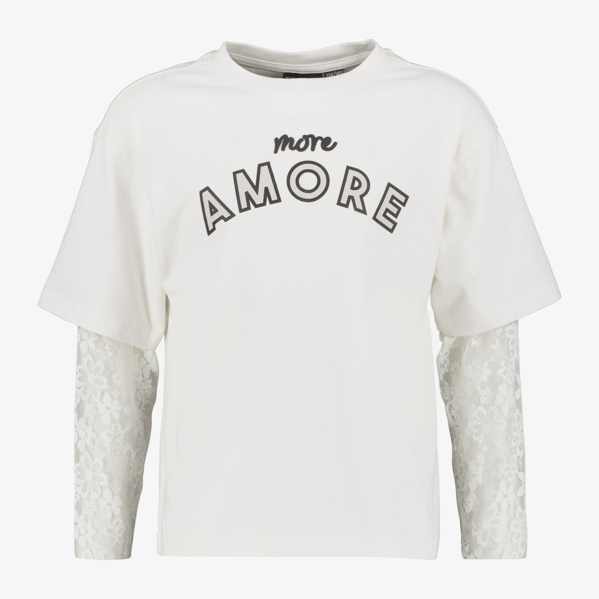 TwoDay meisjes shirt met lange kanten mouwen wit t-shirts & tops