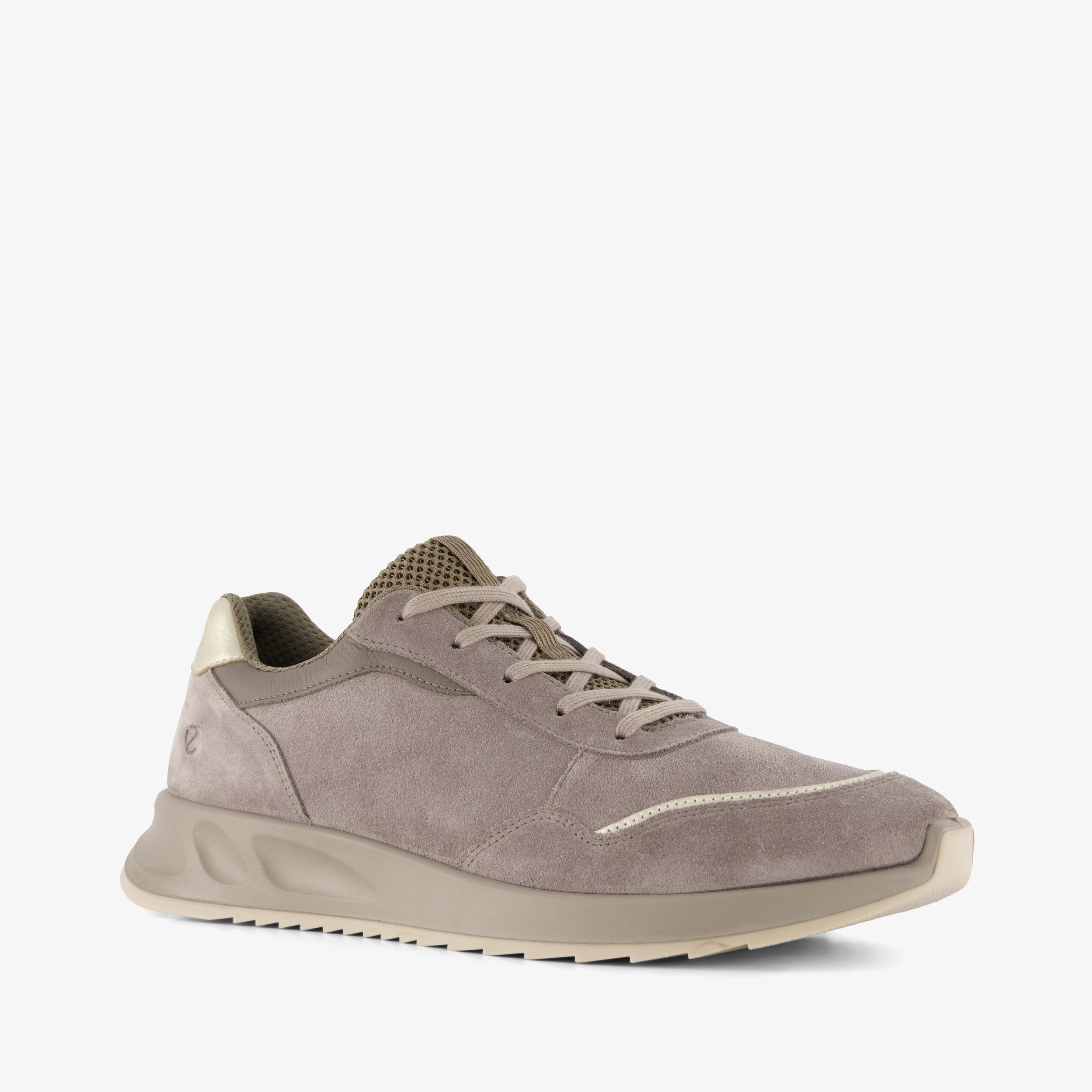 ECCO OTM W Low-Cut suède dames sneakers taupe