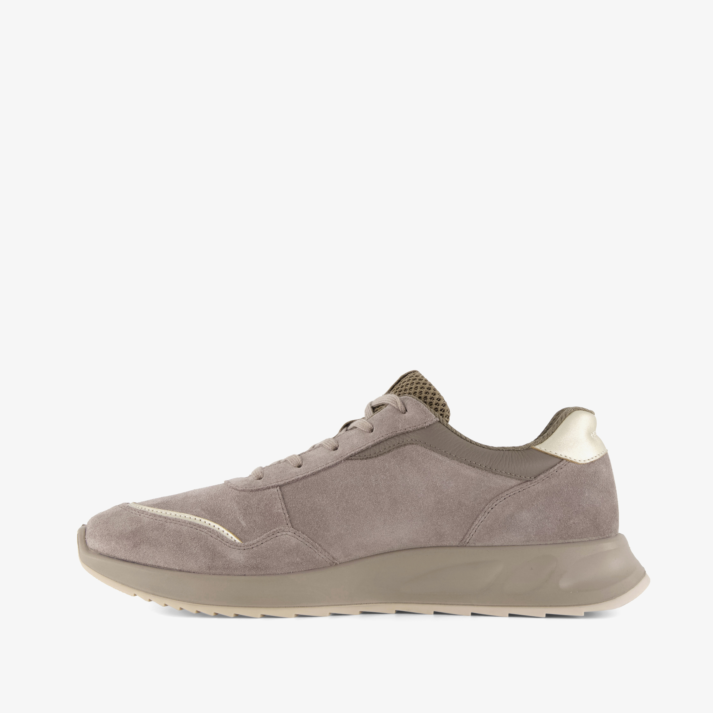 ECCO OTM W Low-Cut suède dames sneakers taupe
