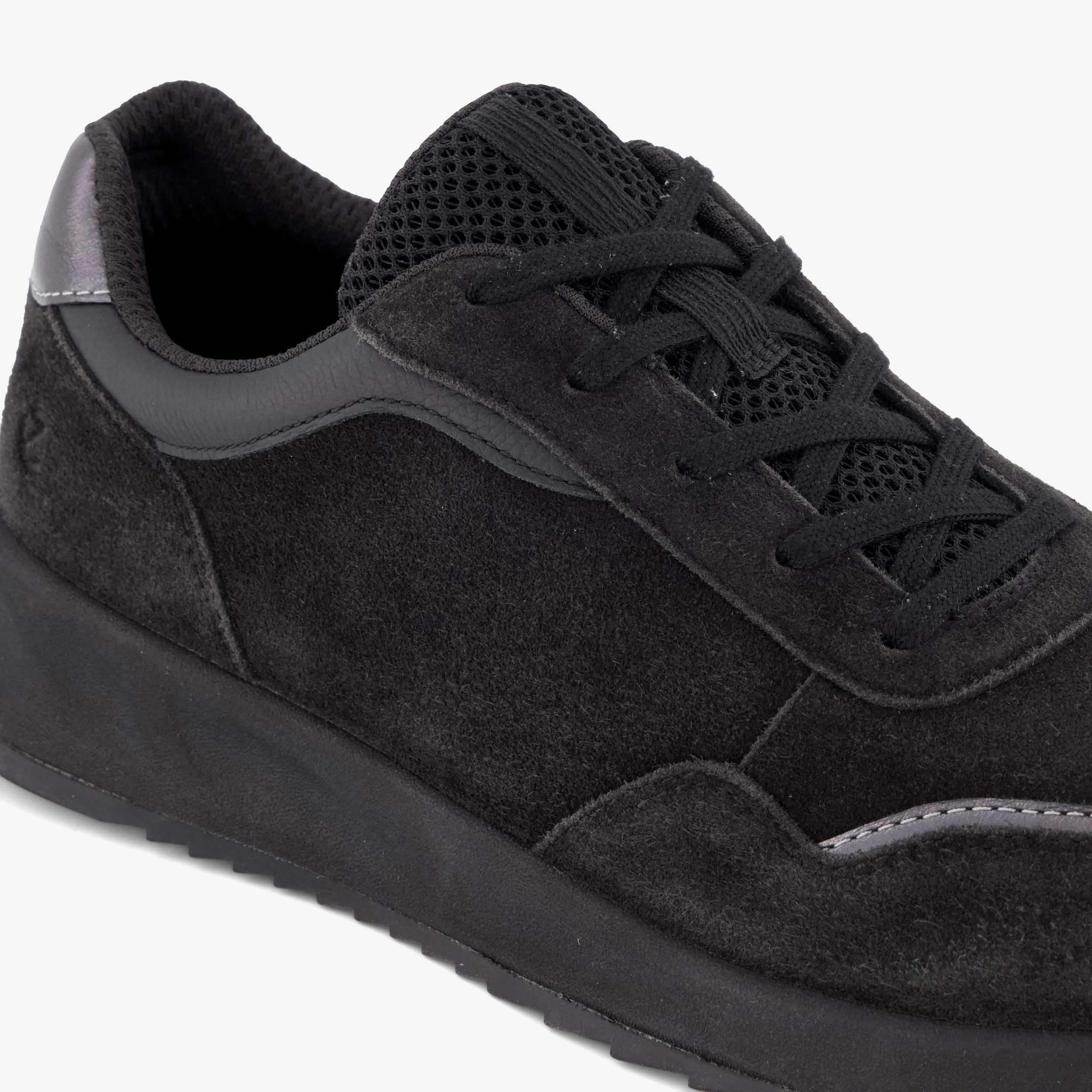 ECCO OTM W Low-Cut suède dames sneakers zwart – foto 5