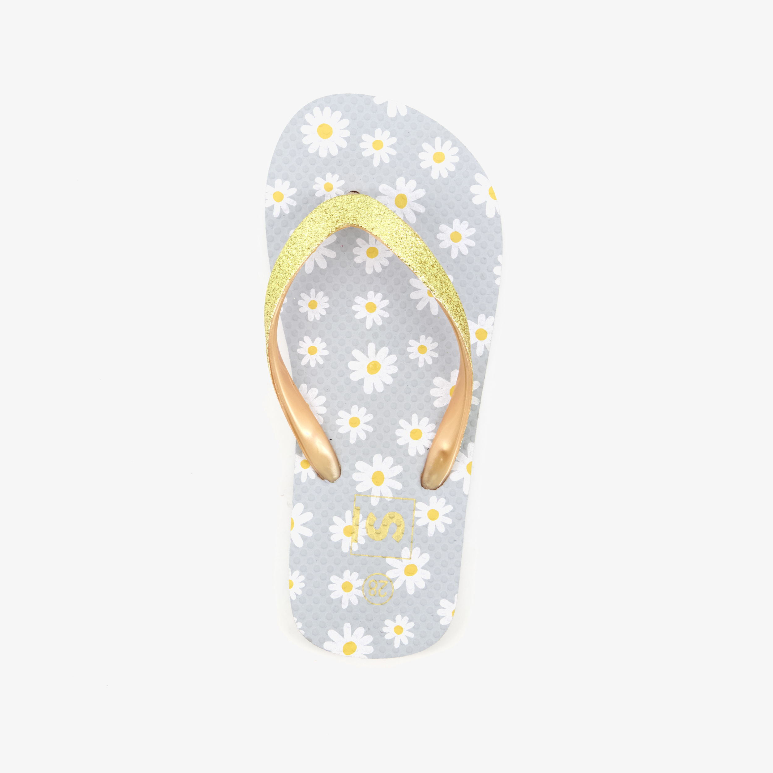 Meisjes teenslippers met madeliefjes – foto 4