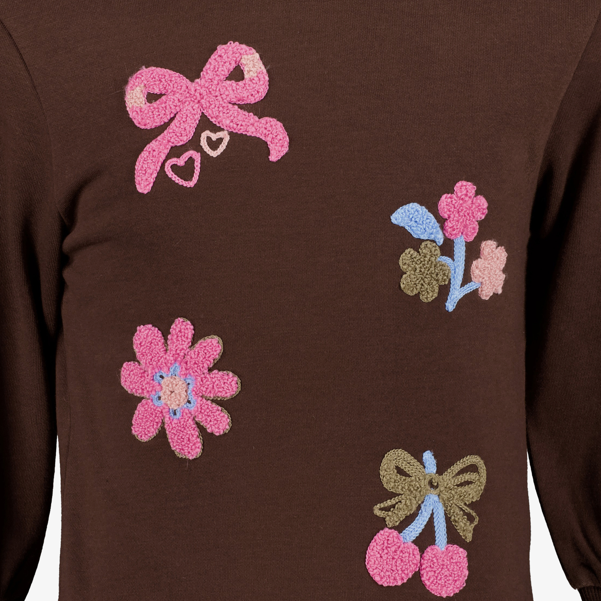 TwoDay meisjes sweater jurk bruin truien & vesten – foto 2