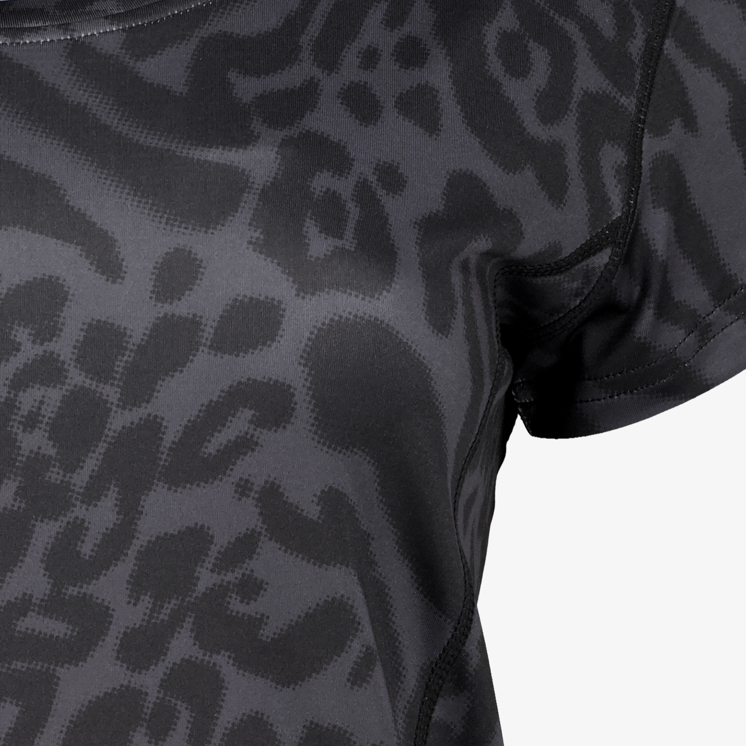 Osaga dames sport T-shirt met panterprint zwart t-shirts & tops – foto 2