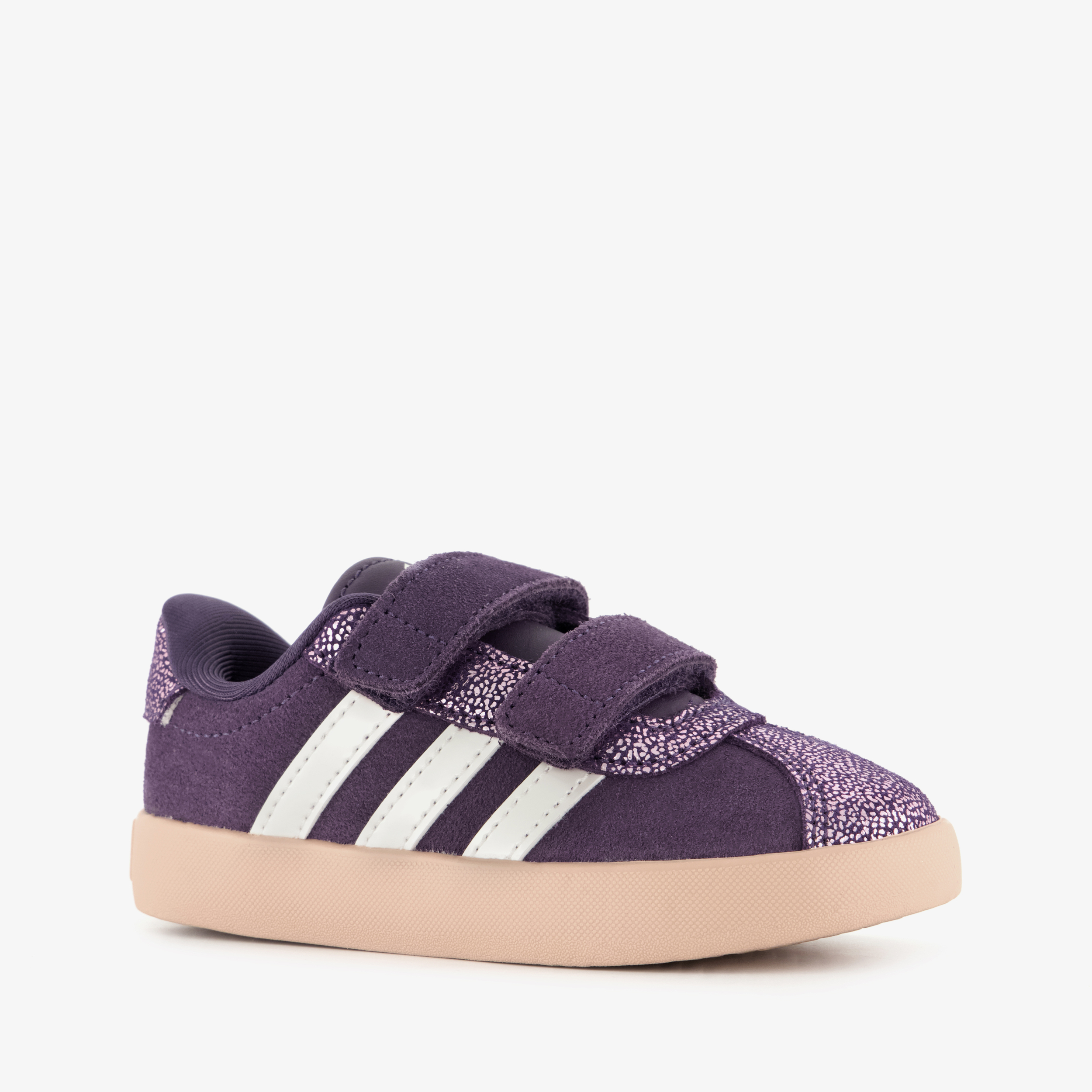 Adidas VL Court 3.0 leren kinder sneakers paars Adidas VL Court 3.0 leren kinder sneakers paars
