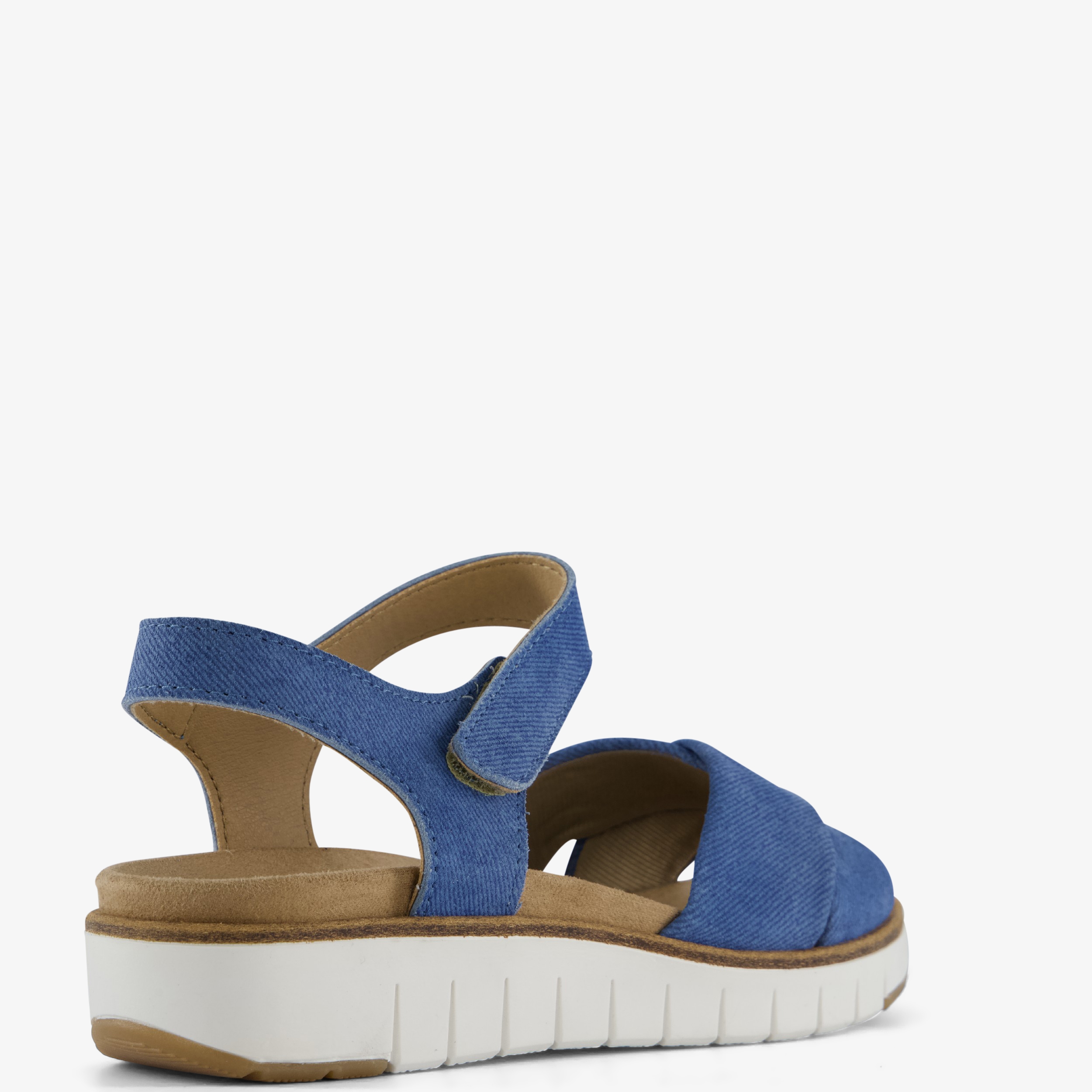 Hush Puppies leren dames sandalen blauw