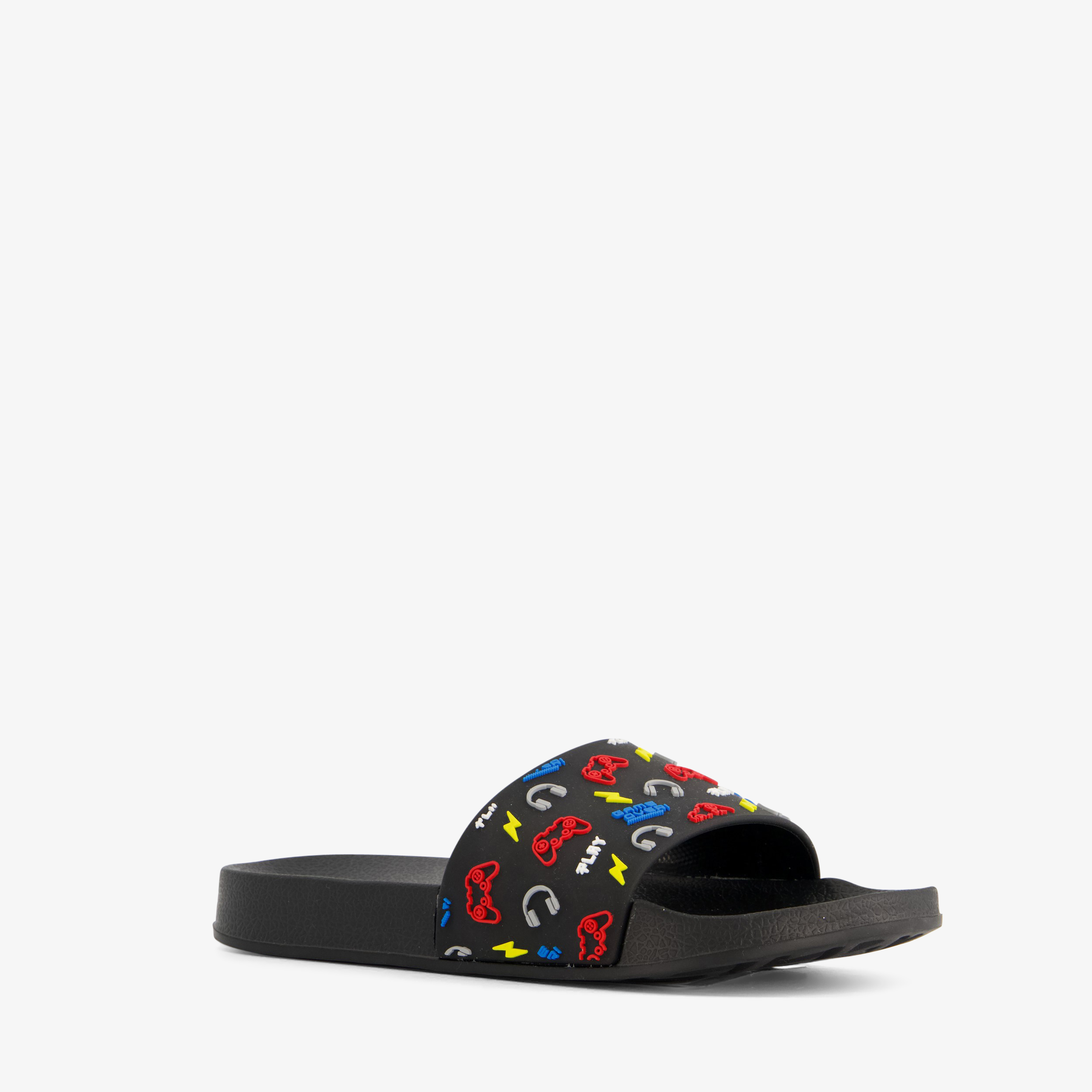 Jongens badslippers met game opdrukken