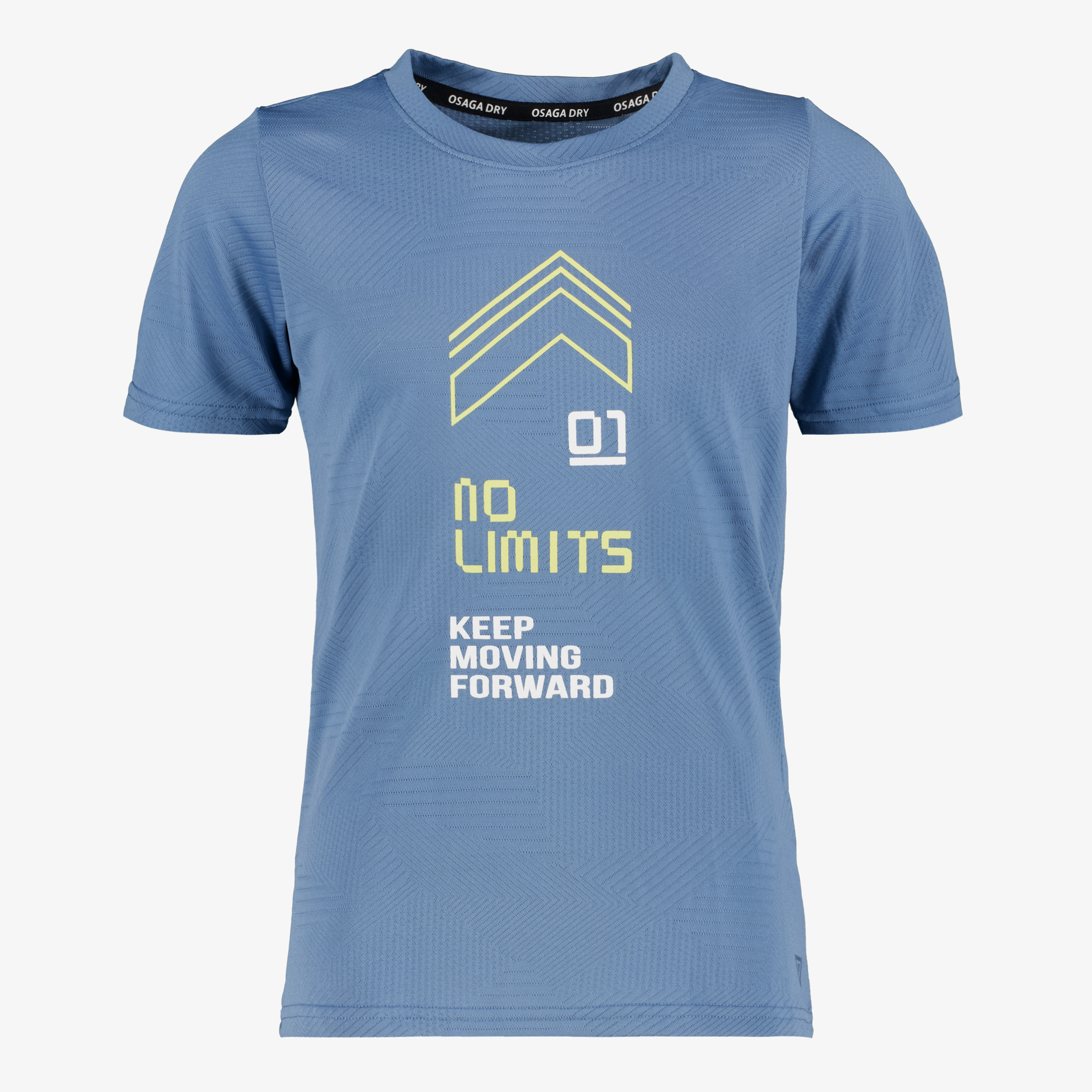 Osaga Dry jongens sport T-shirt met opdruk blauw