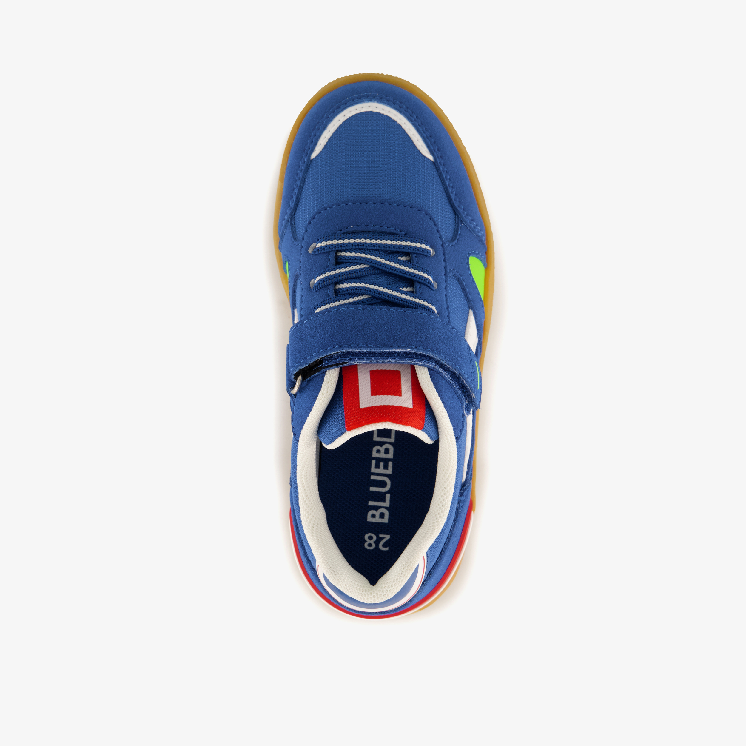 Blue Box jongens sneakers blauw rood – foto 4