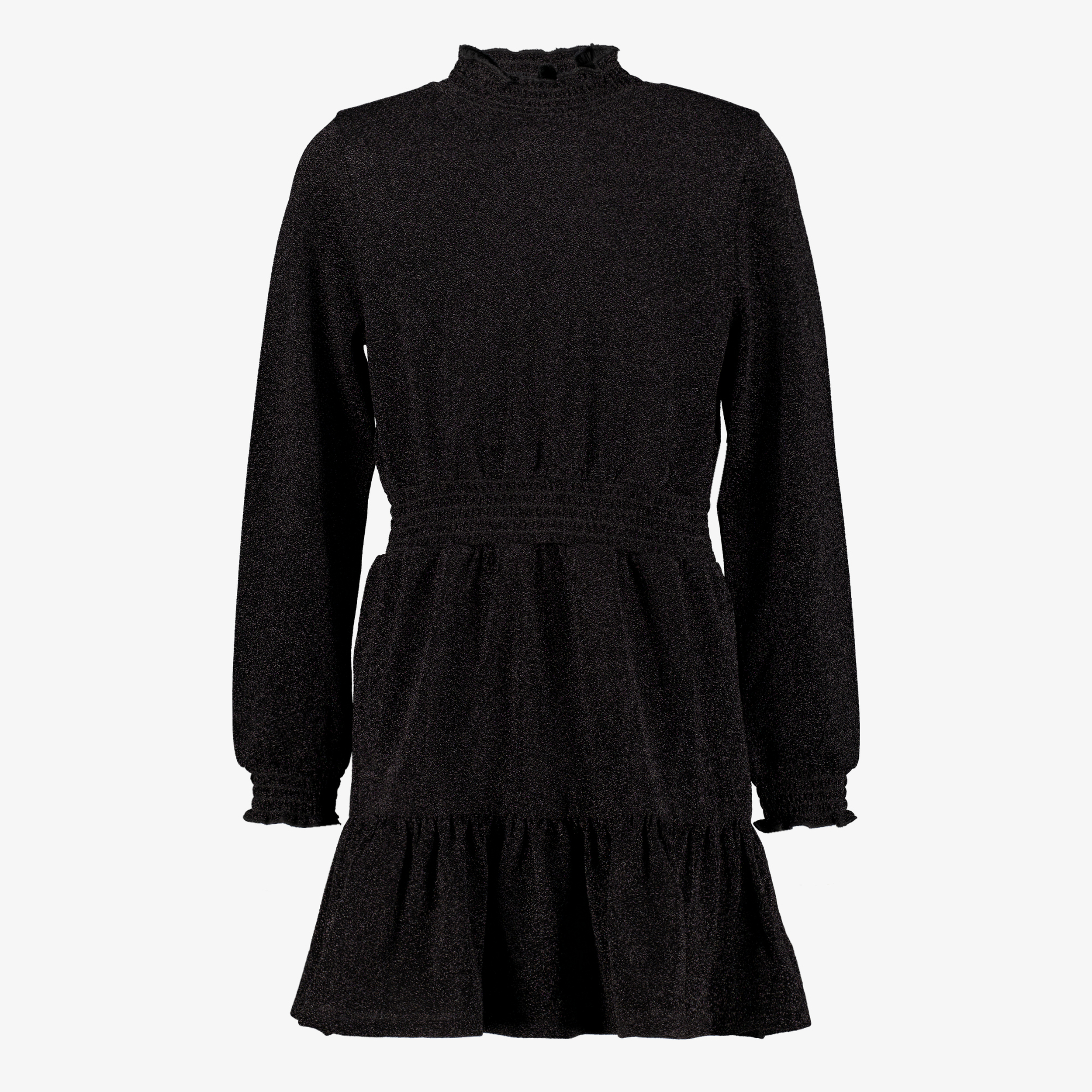 TwoDay meisjes jurk met glitters zwart