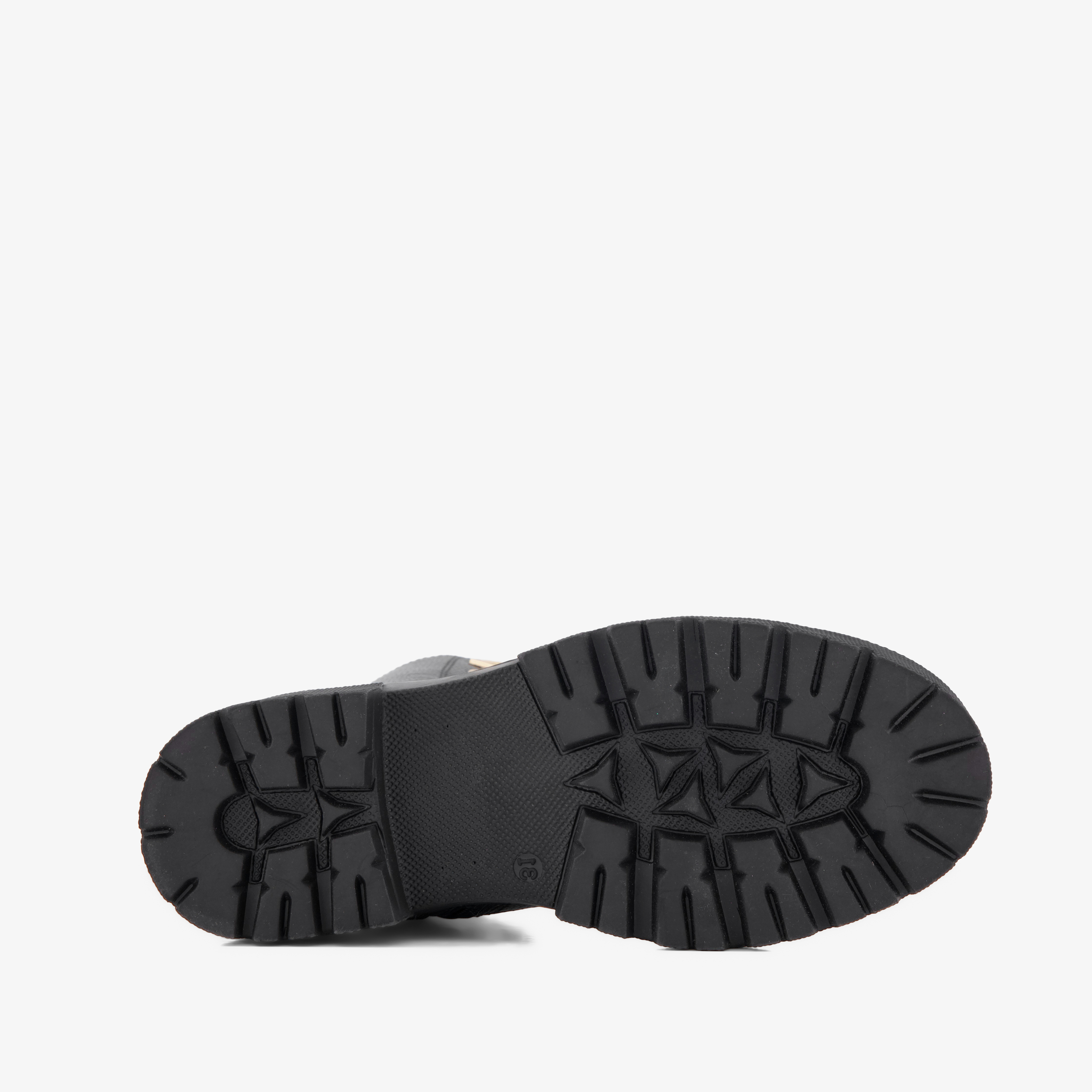 Braqeez leren meisjes veterboots zwart – foto 3