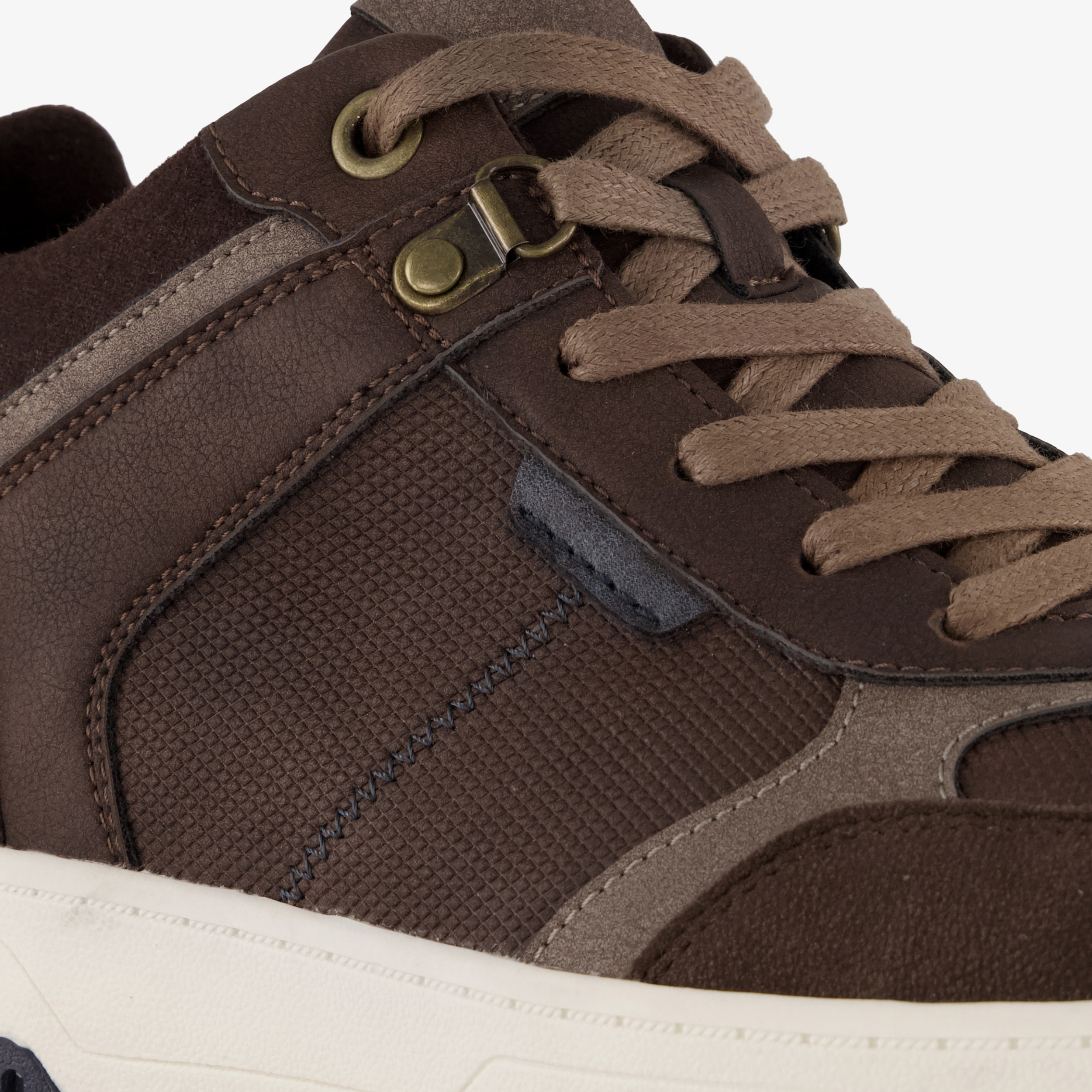 Blue Box hoge heren sneakers bruin – foto 5