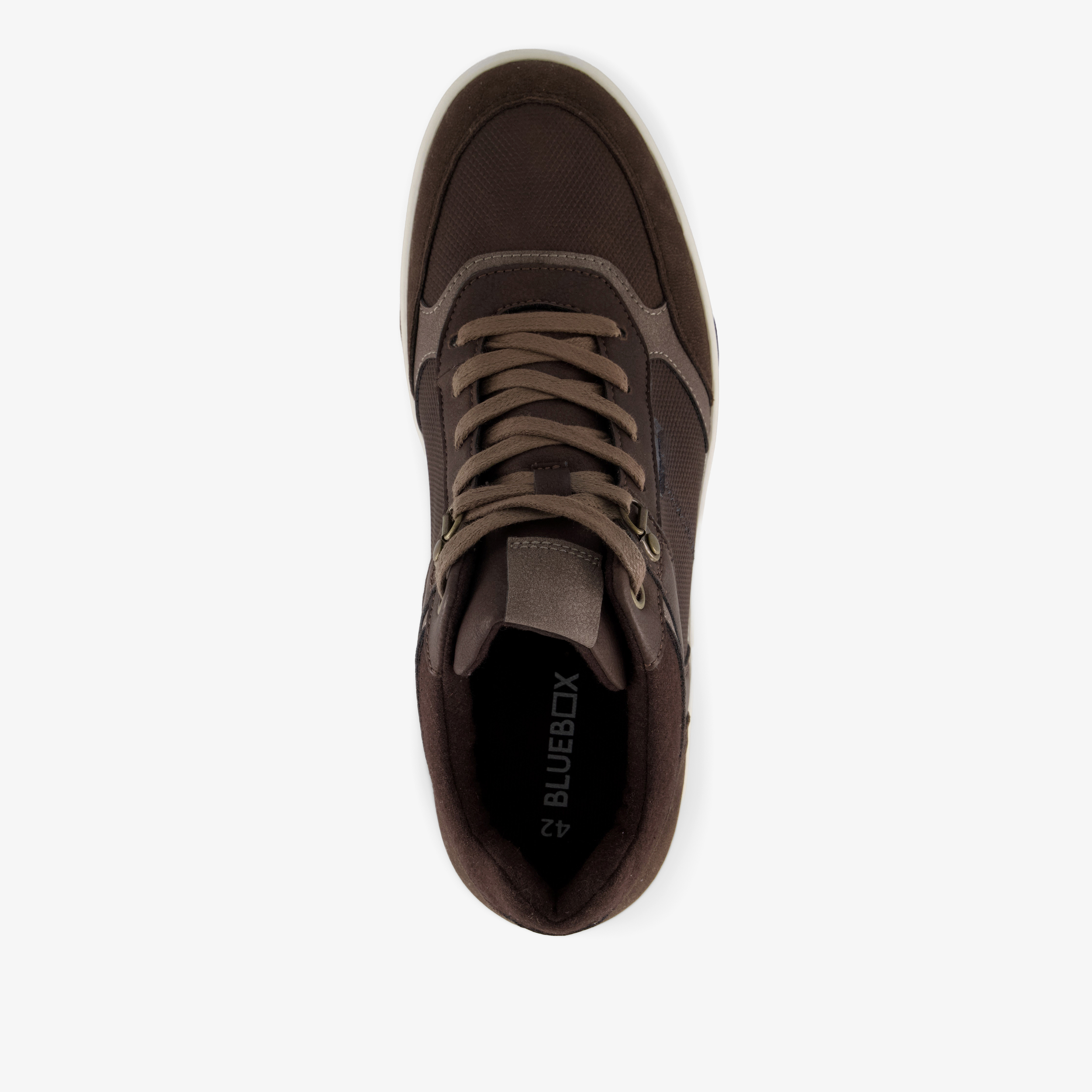 Blue Box hoge heren sneakers bruin – foto 4