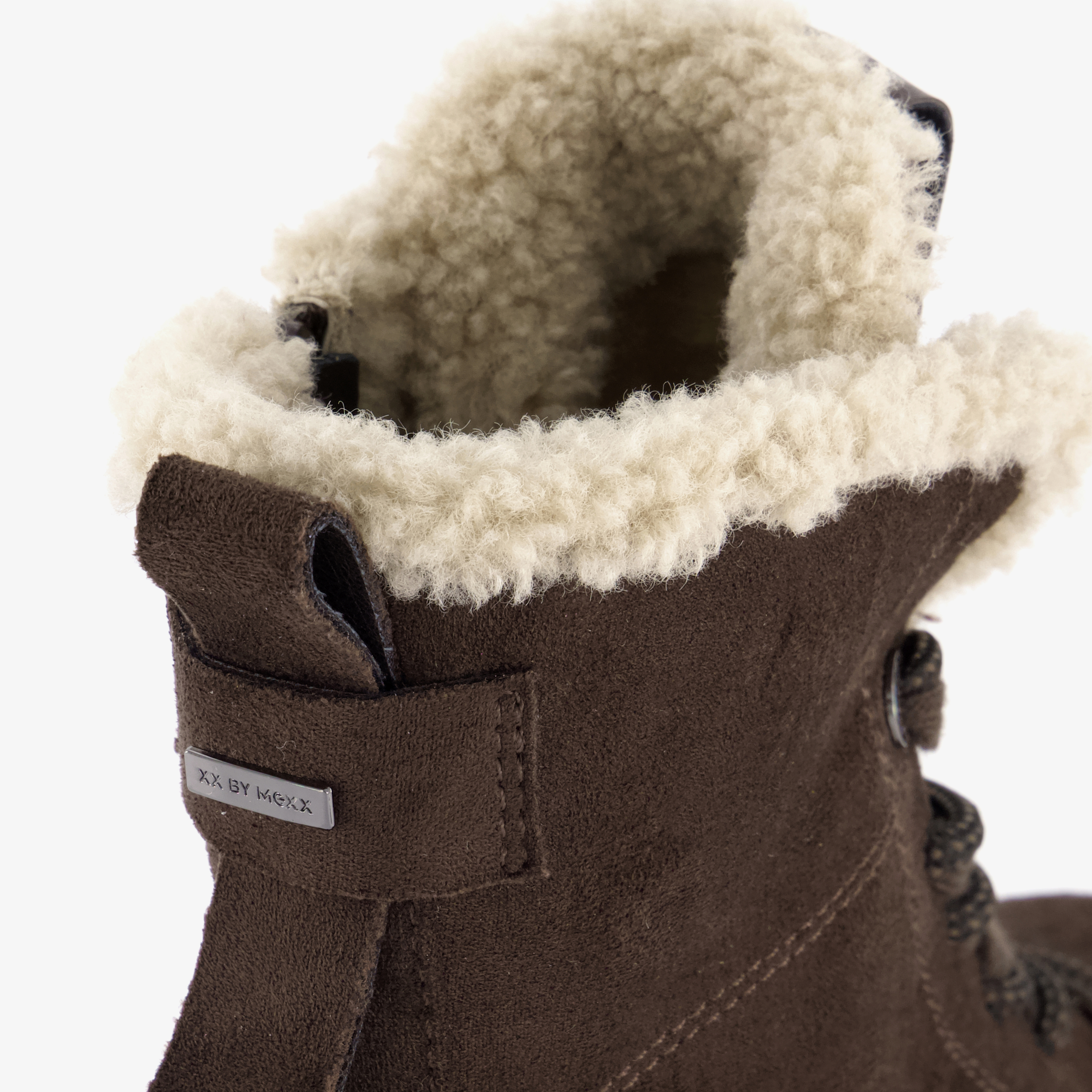 xx bij Mexx dames veterboots gevoerd bruin – foto 5