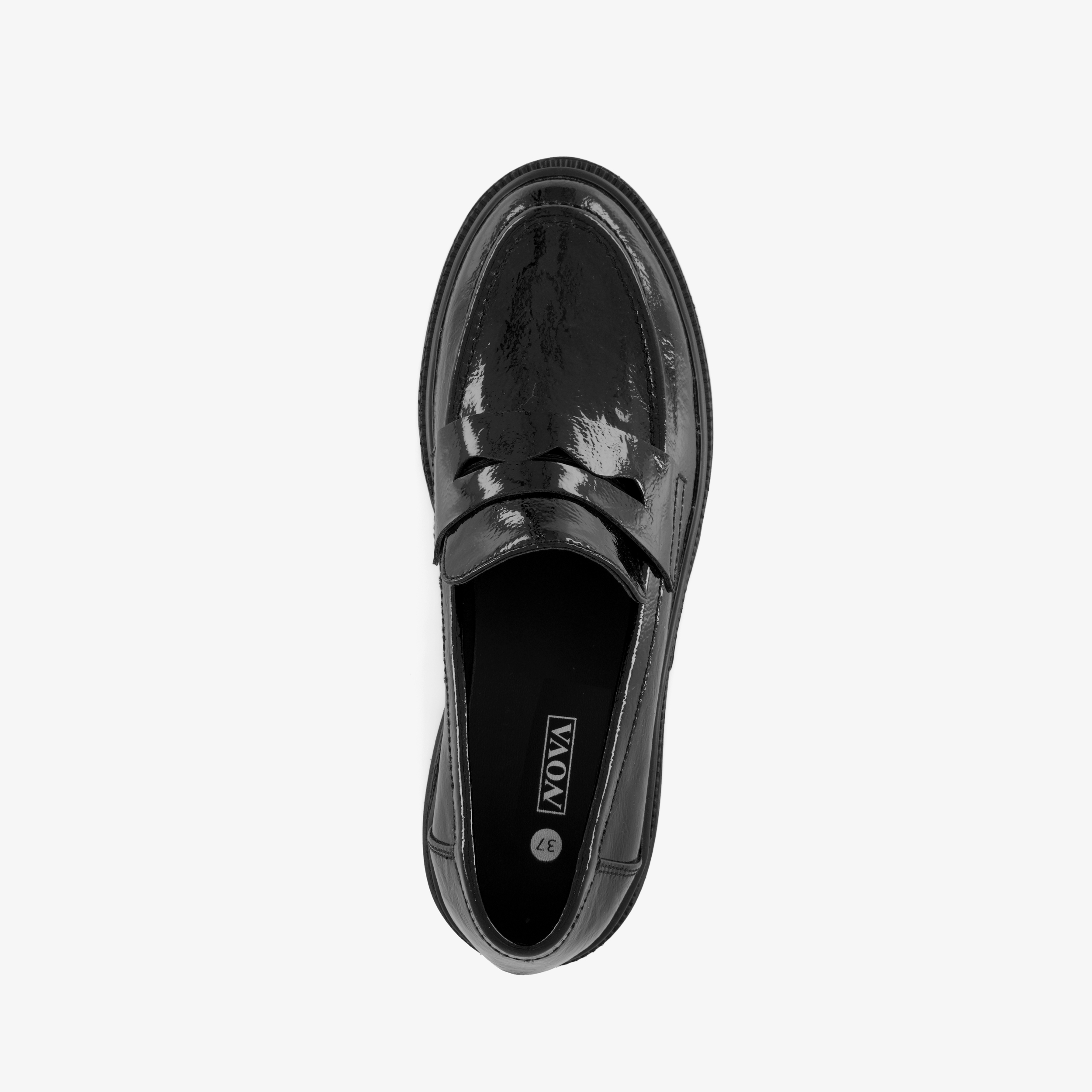 Nova dames lak loafers zwart – foto 4