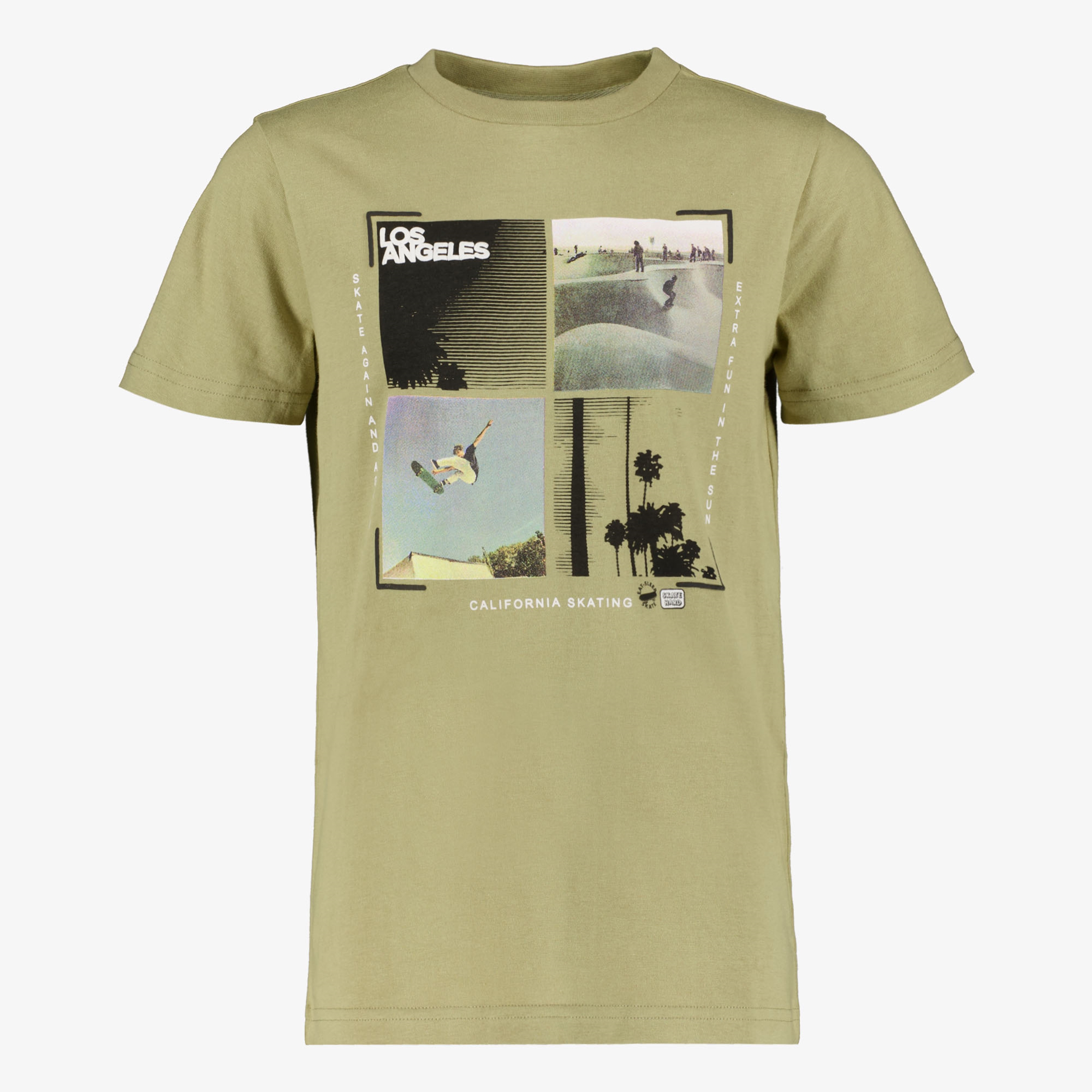 Unsigned jongens skate T-shirt groen
