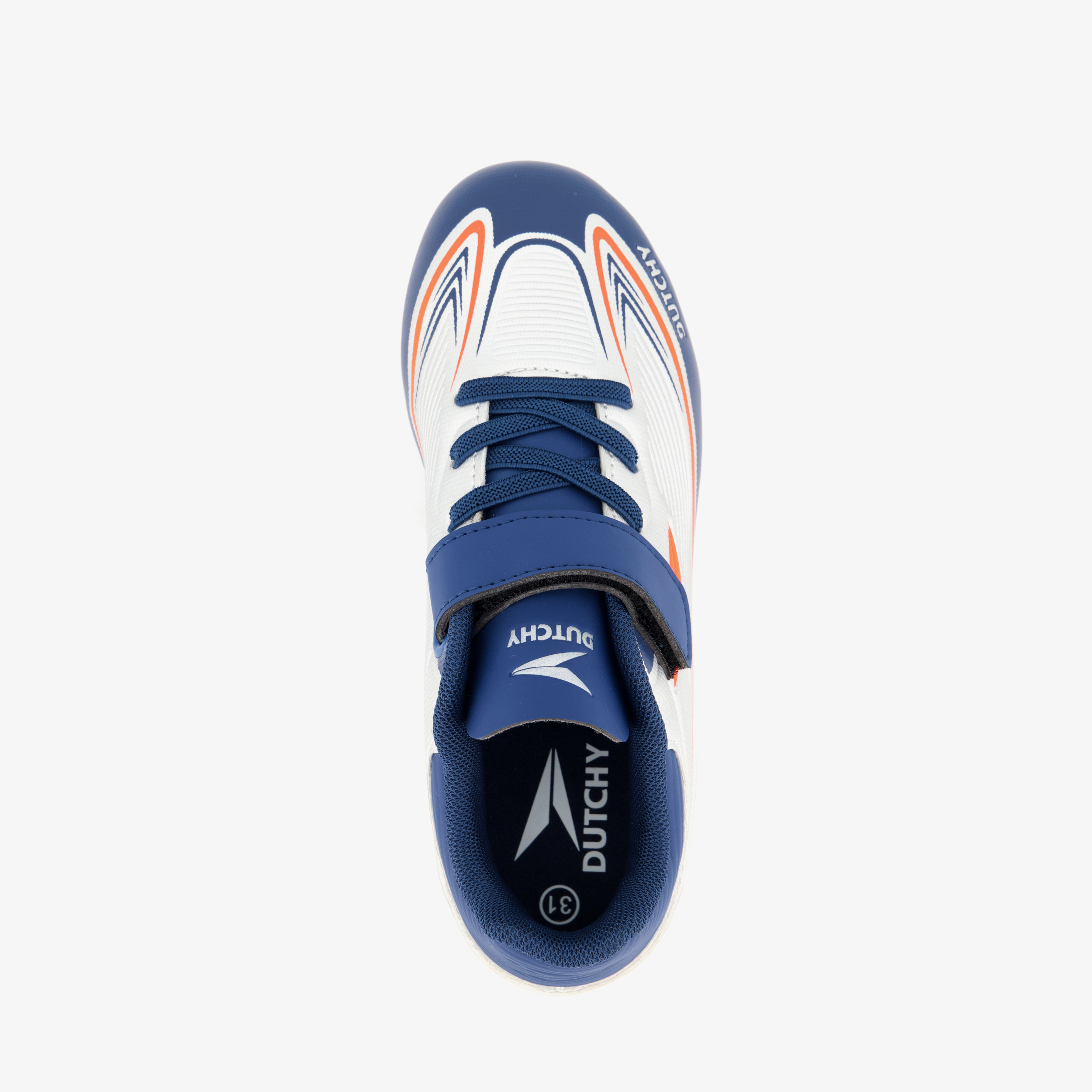 Dutchy FG kinder voetbalschoenen grijs blauw meisjes veldschoenen – foto 4