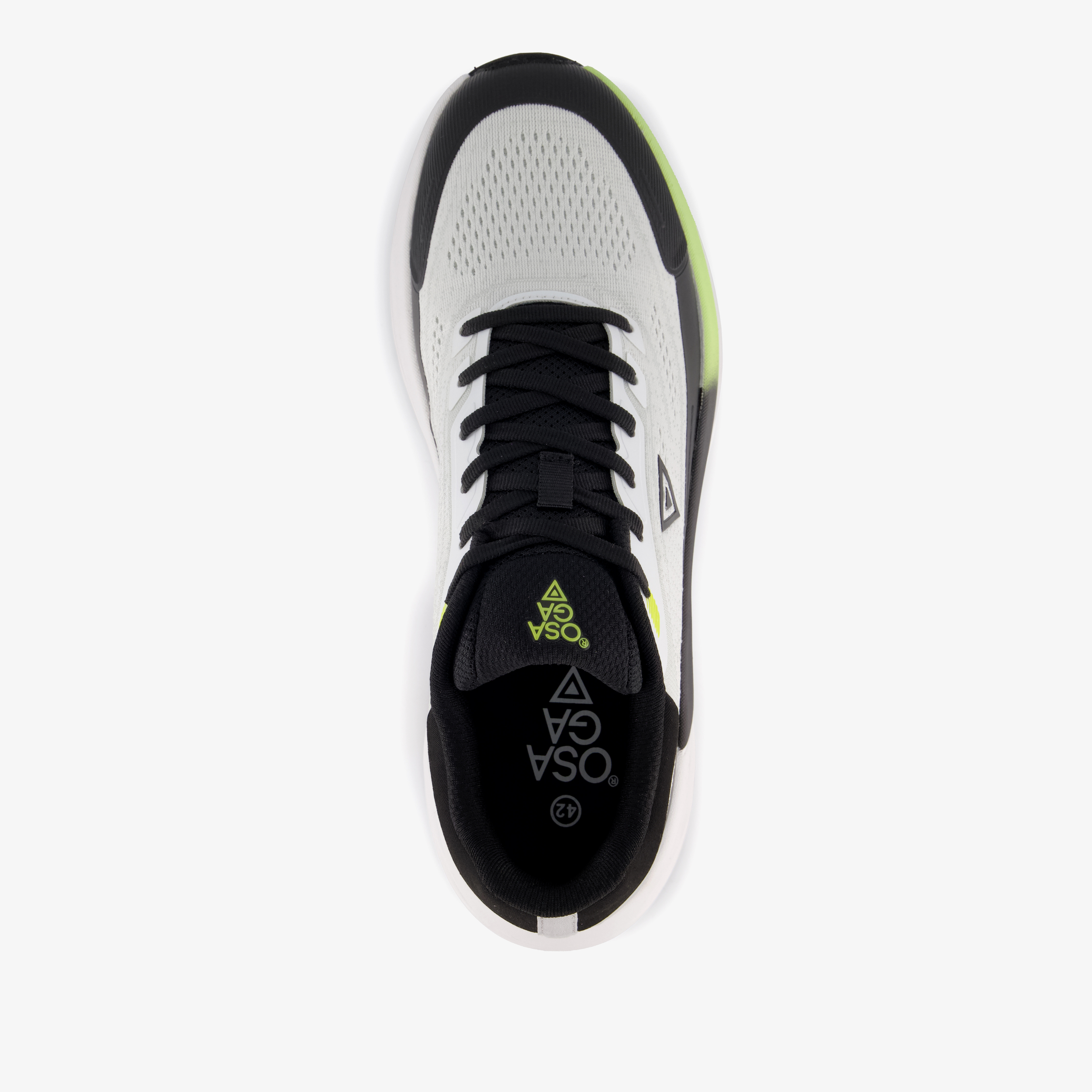 Osaga heren hardloopschoenen wit zwart – foto 4