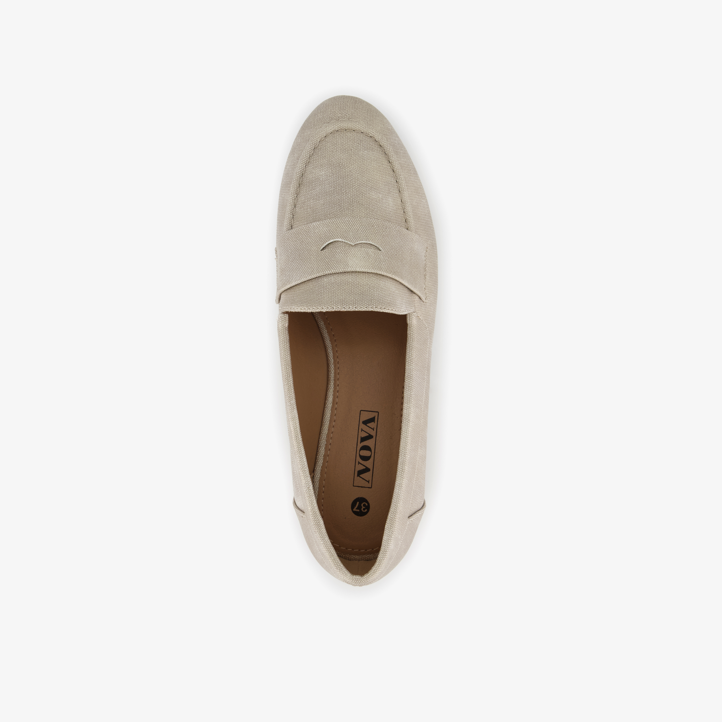 Nova dames loafers beige instappers – foto 4