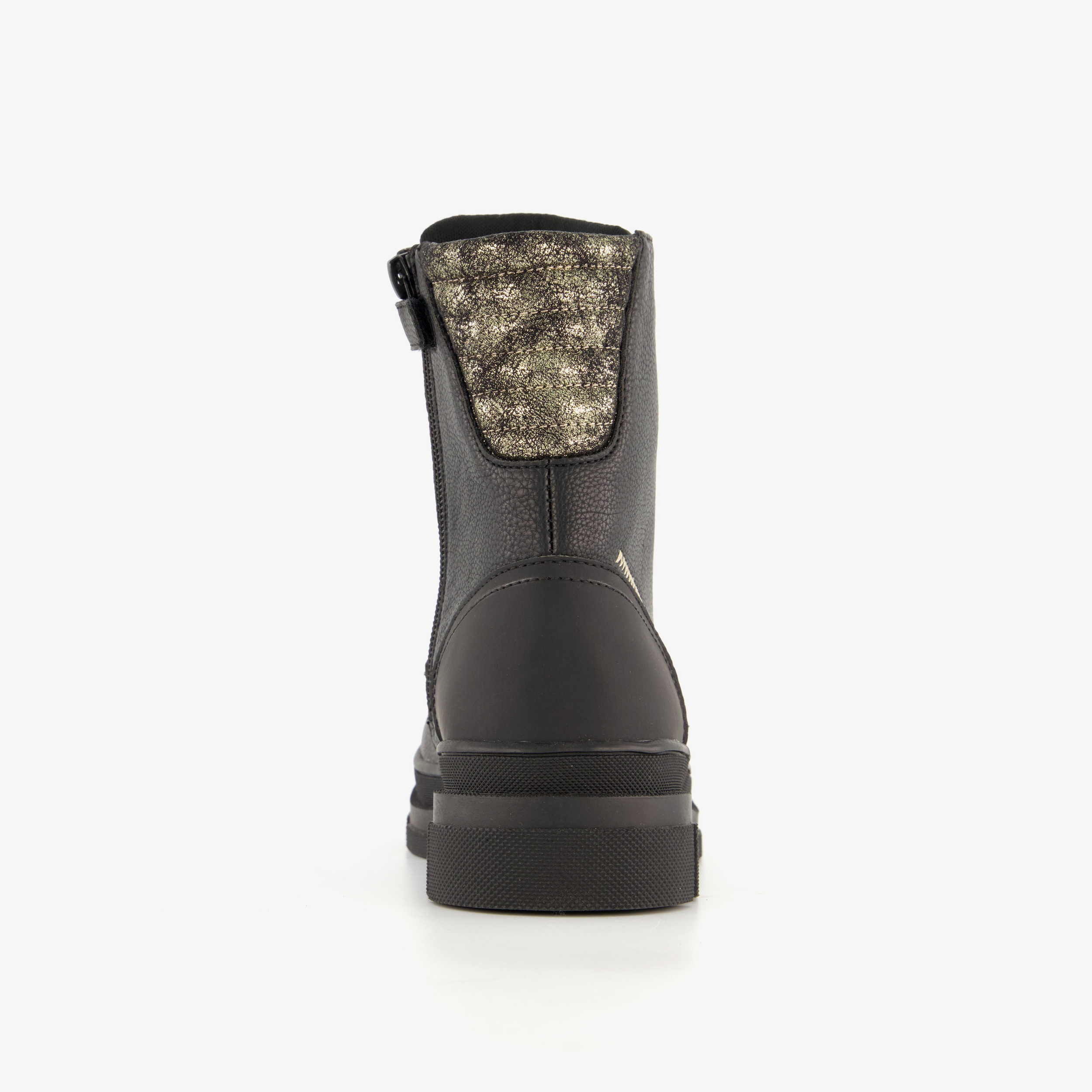 Blue Box meisjes veterboots zwart goud – foto 2