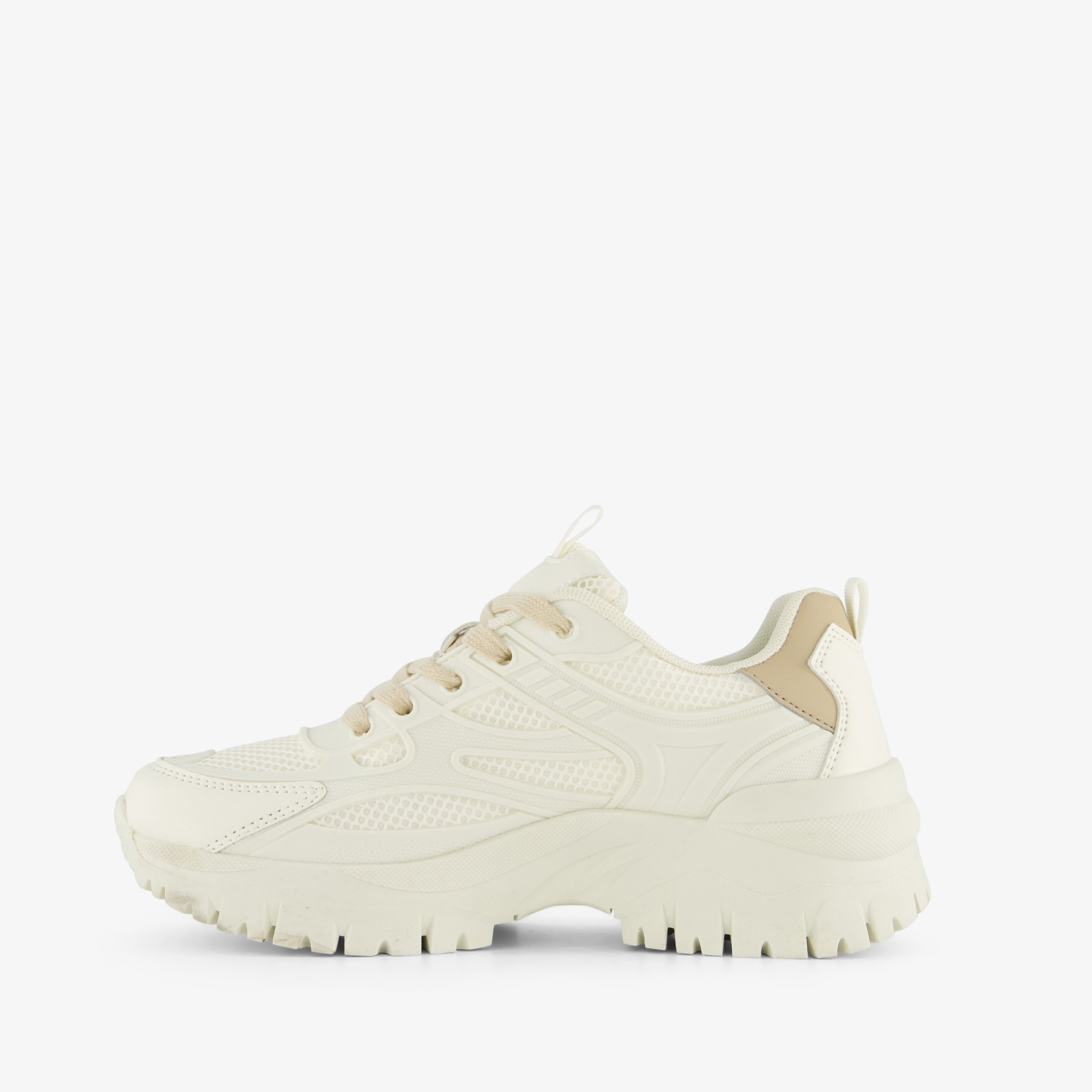 Blue Box dames dad sneakers wit beige – foto 2